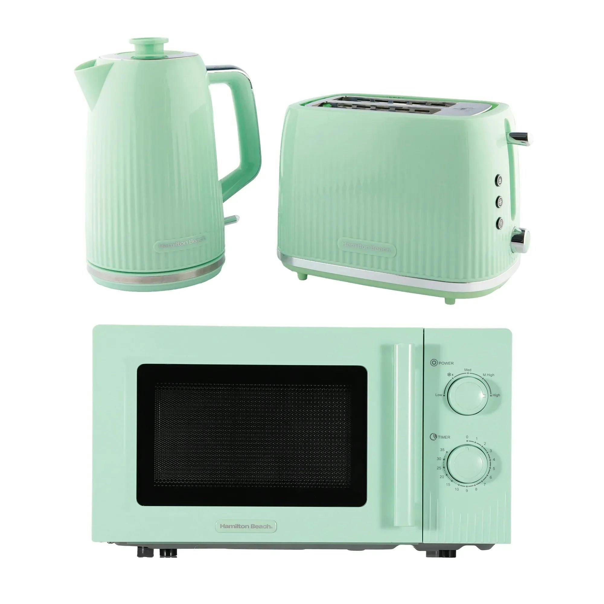 Hamilton Beach Unisex Mint Miami Kettle, Toaster & Microwave Set - Mojito Small - Image 2
