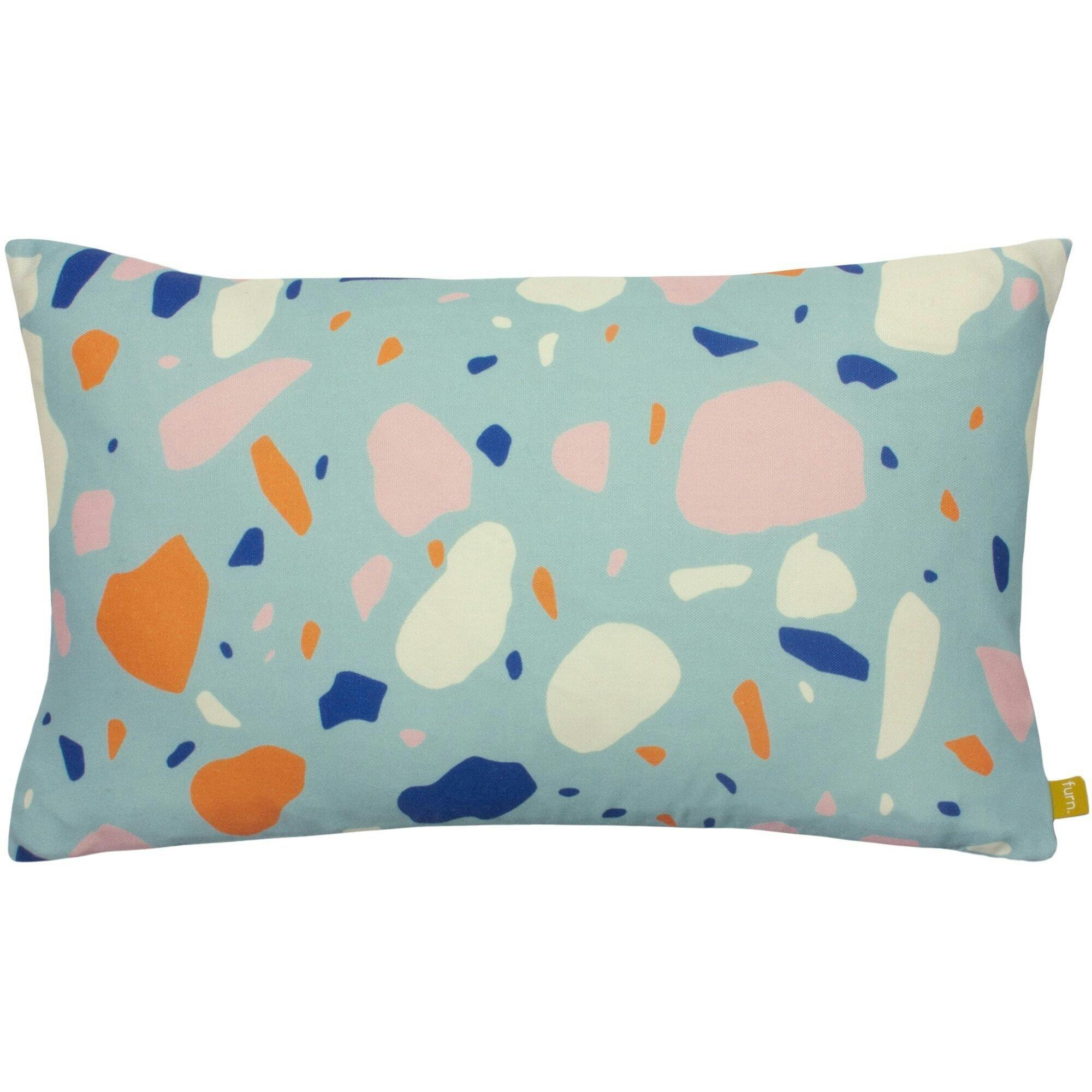 Furn Blue Terra Cushion Cover - Aqua - 30Cm X 50Cm - Aqua - 100% Recycled Polyester