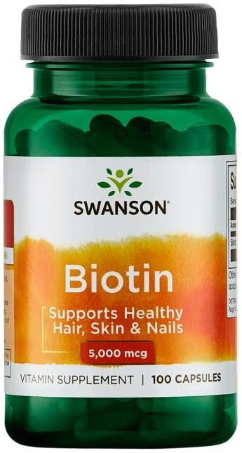 Swanson Premium Biotin - 5Mg, 100 Capsules - Image 8