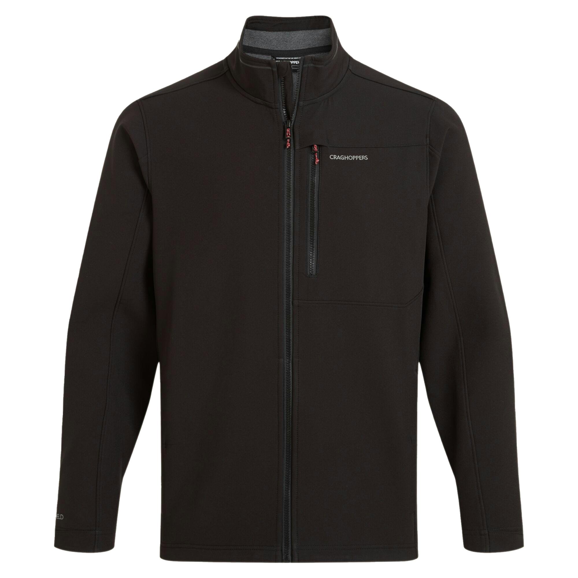 Craghoppers Men's Black Altis Ii Jacket - 3XL - 76% Recycled Polyester/21% Polyester/3% Elastane