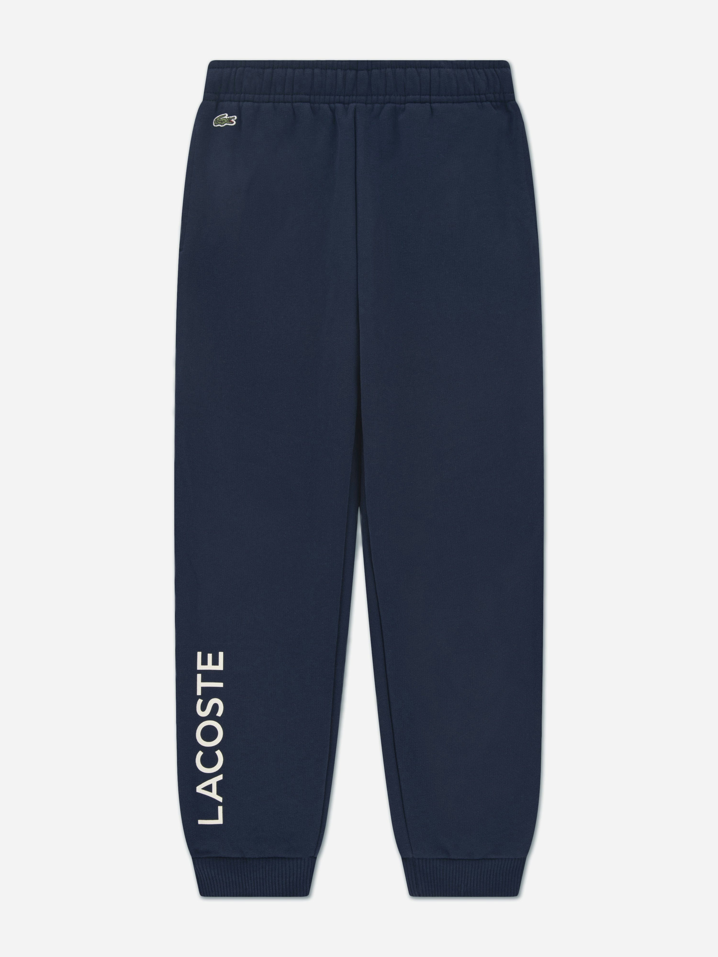 Lacoste Kids Boys Blue Lacoste Wordmark Joggers In Navy - Xs 8 Yrs
