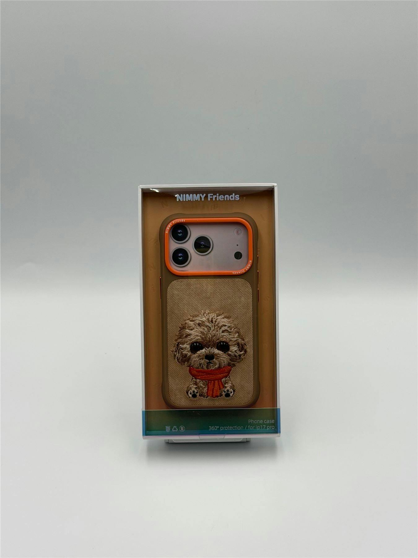 Nimmy Friends Brown/Orange Nimmy Big Eye Cute Pet Poodle Dog Case With Magsafe For Iphone Pro 6.3" - N-Xdy-Ip17-Pro-04