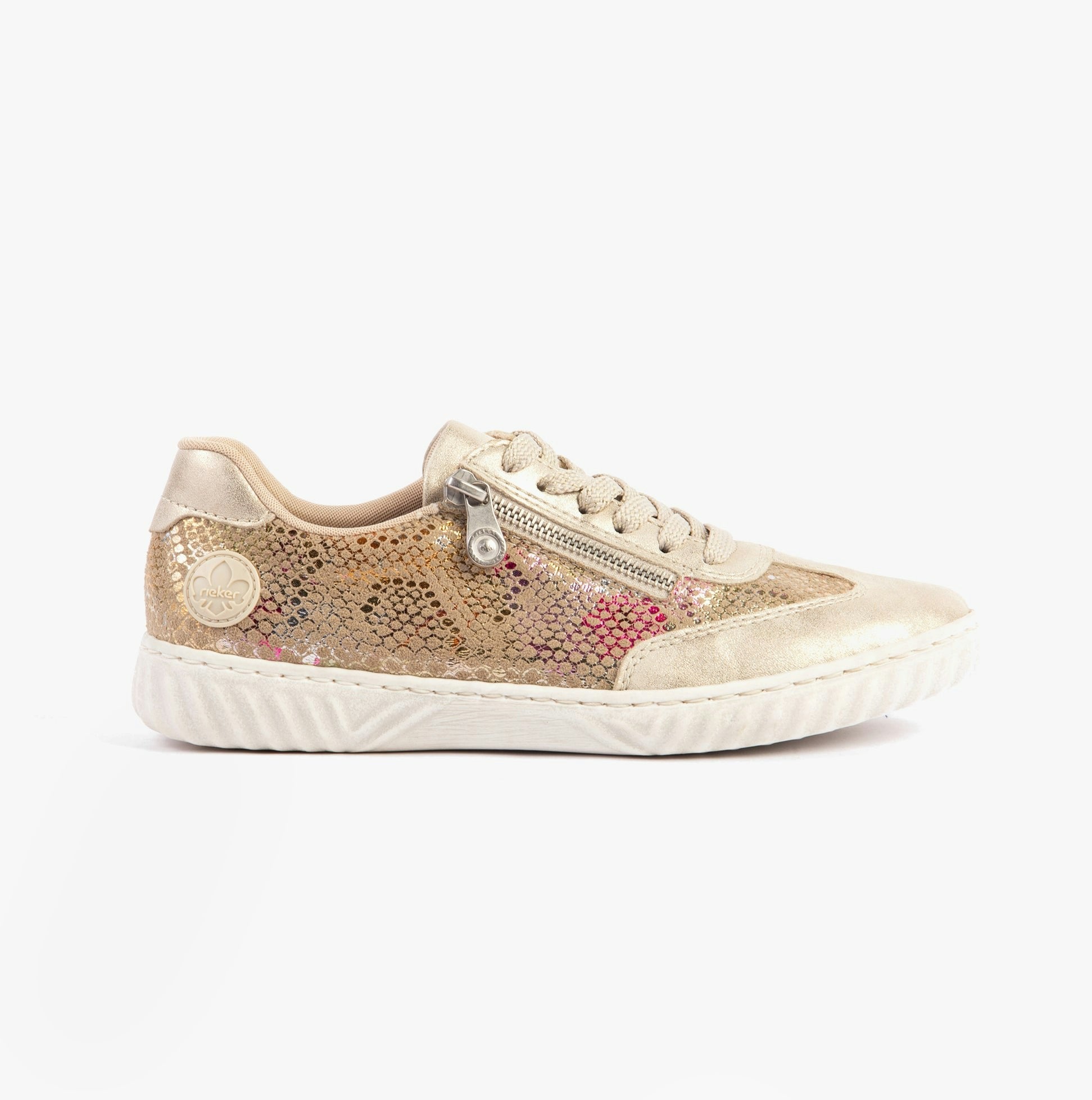 Rieker Women's Beige/Light/Brown N0902-90 Trainers - Uk 4