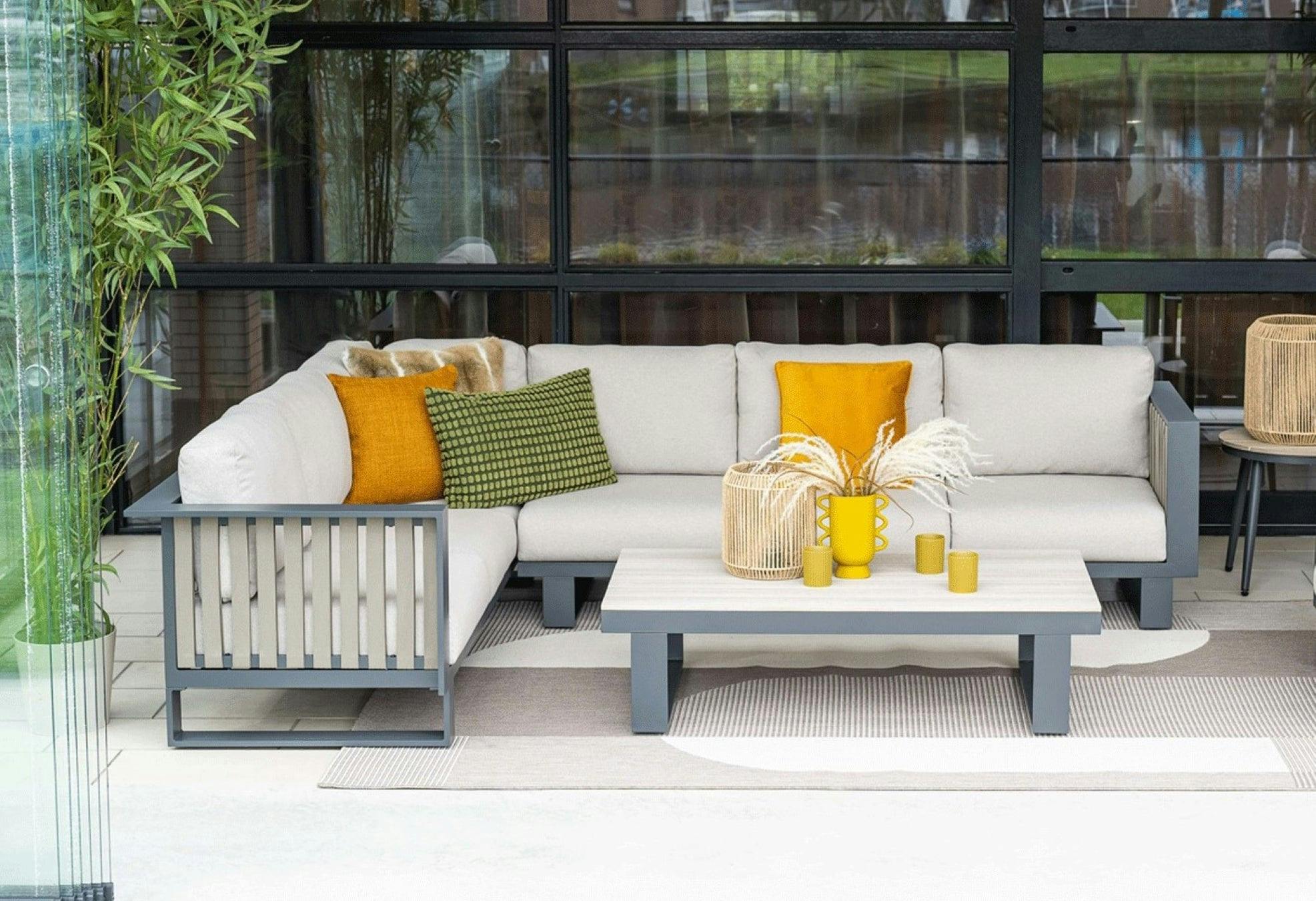 Rackhams Bologna Corner Lounge Set And Coffee Table - Corner Sofa And Coffee Table