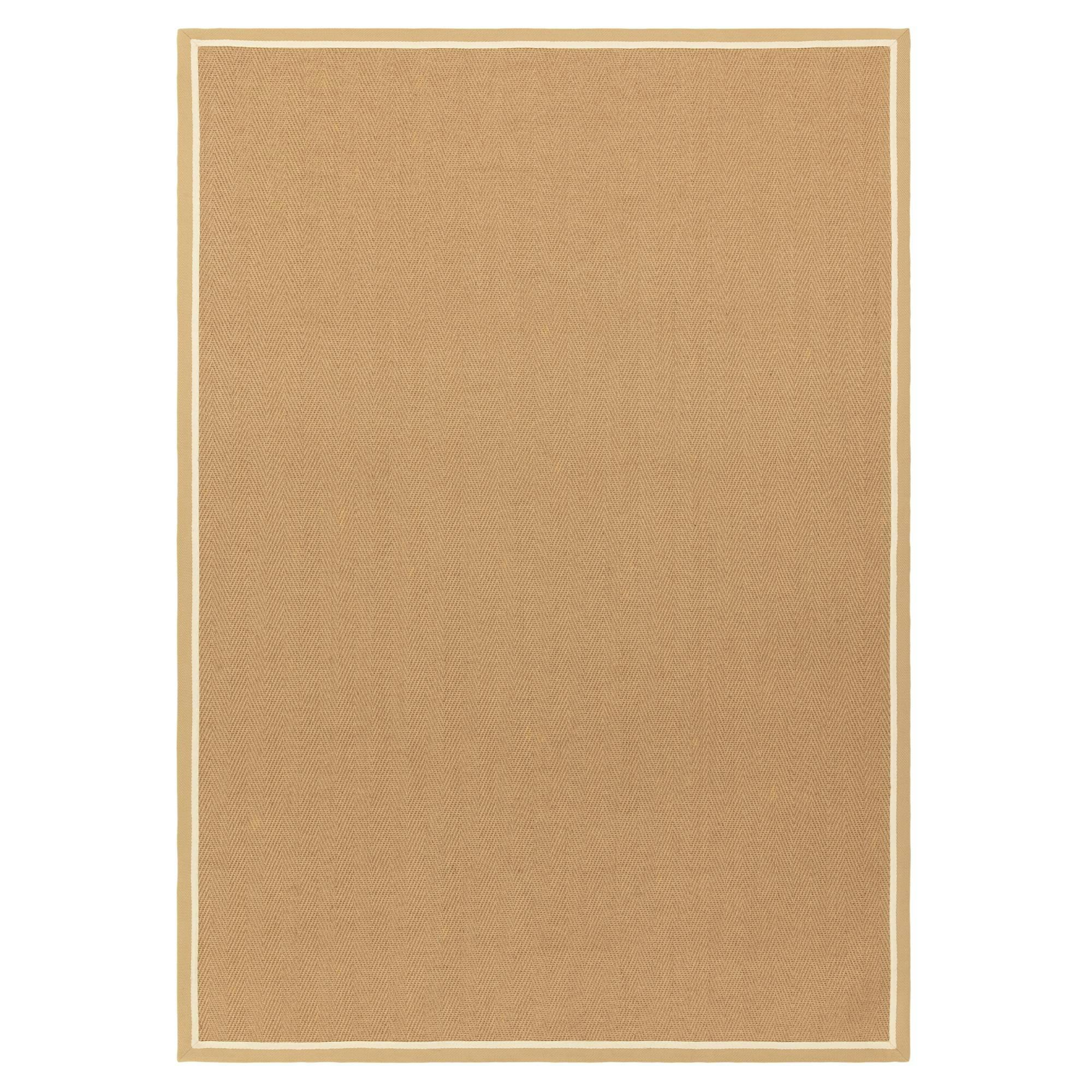 Asiatic Bordo Herringbone Jute Linen Rug - 120X170cm