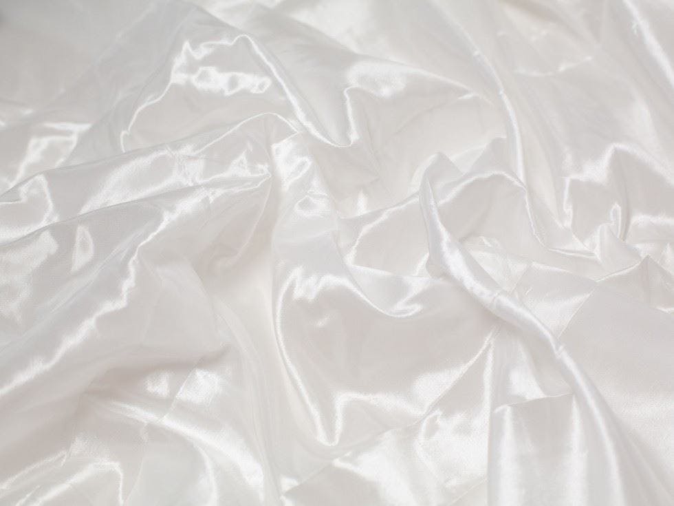 Minerva White Core Range Shot Taffeta Fabric - Plain Design Dressmaking Fabric, 145 Cm / 58" Wide - Per Metre