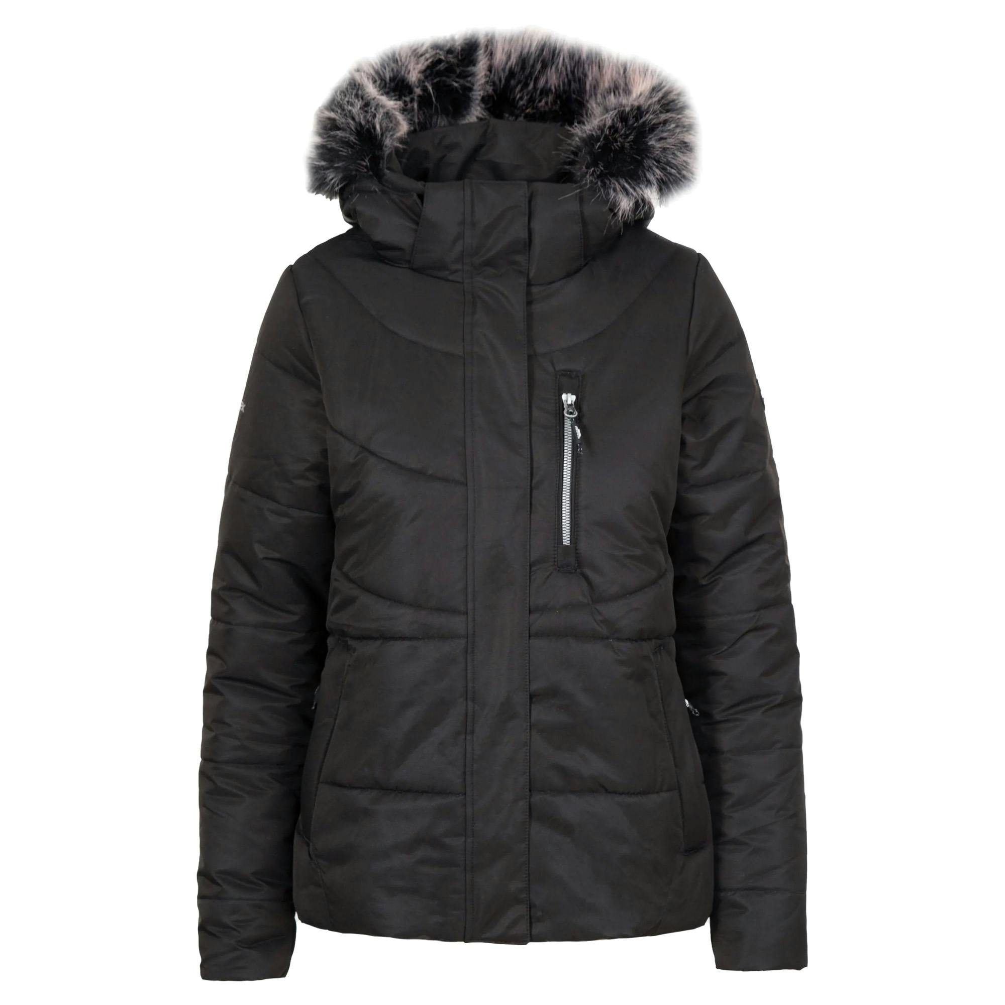 Trespass Women's Recap Waterproof Jacket in Black | Size: 2XL - Image 2