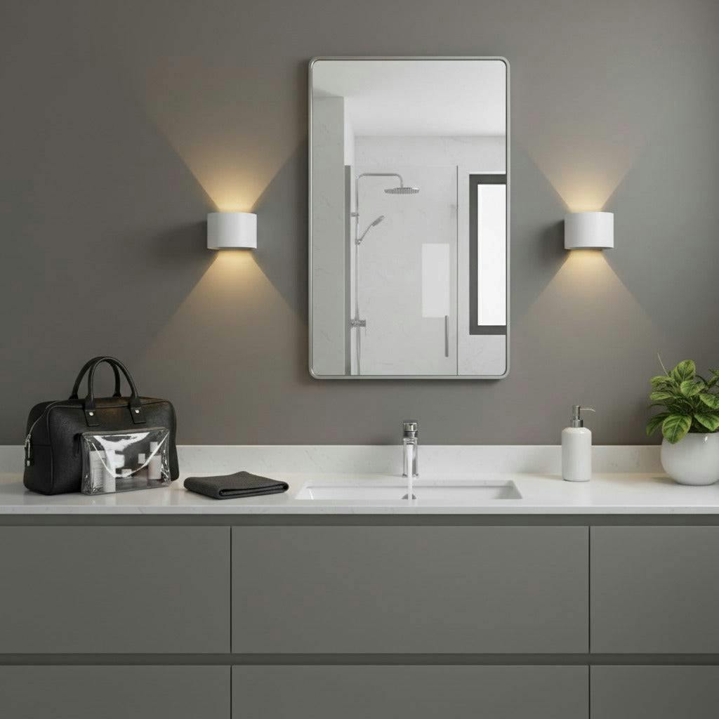Rackhams White/Light 6 Watt Led Round Wall Mounted Bathroom