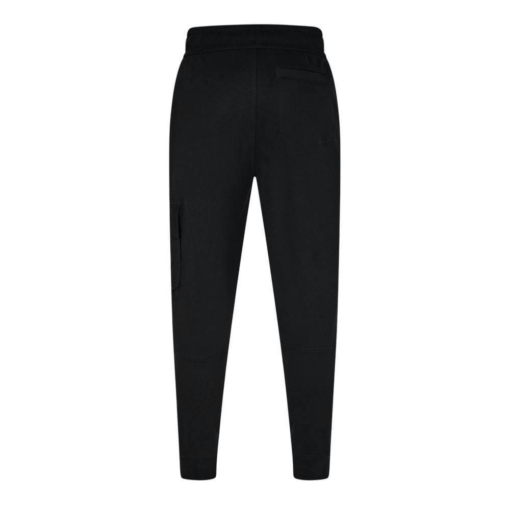 Calvin Klein Men's Black Patch Tracksuit Bottoms - Xxl - 77% Cotton/20% Recycled Cotton/3% Elastane