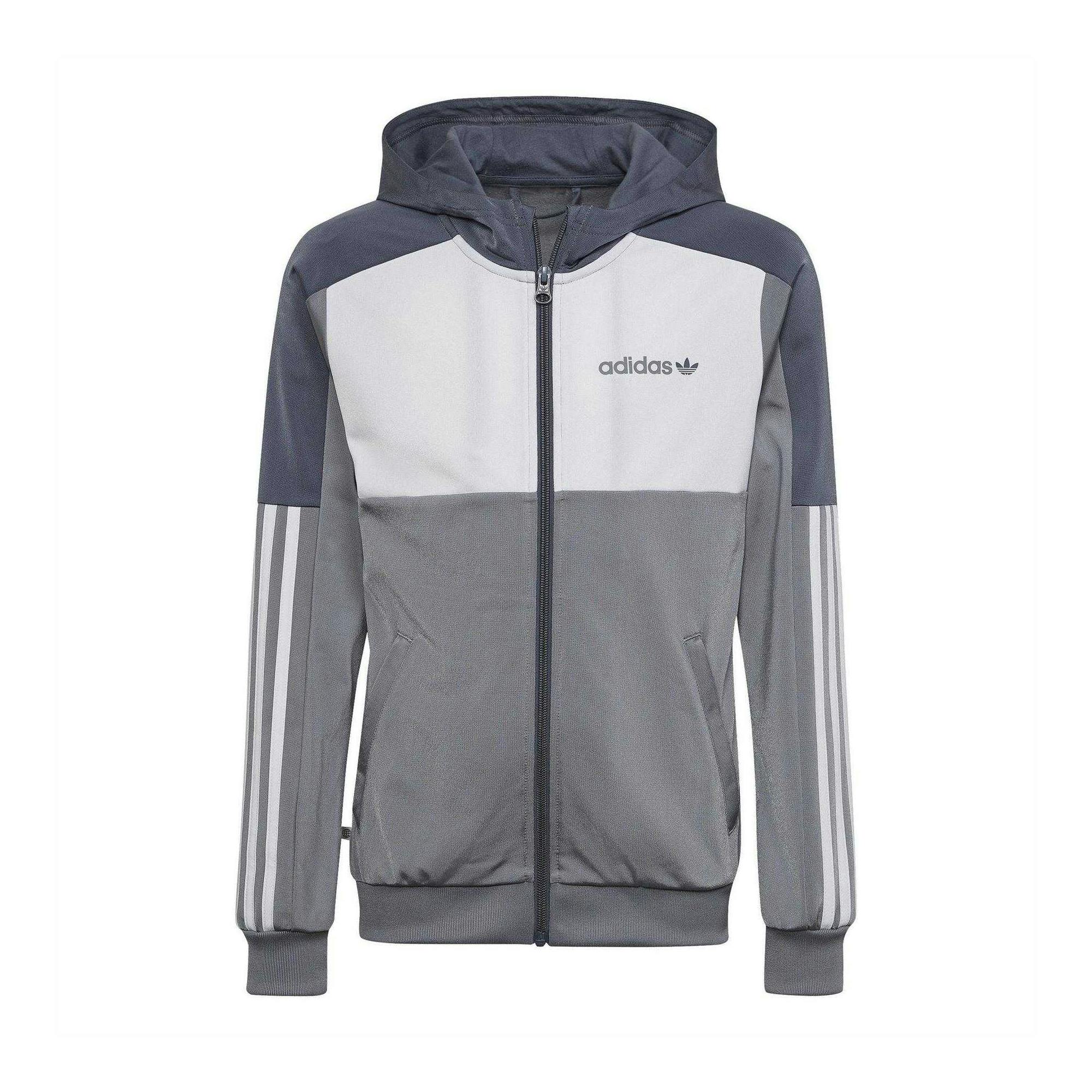 Adidas Boys Grey Originals Tracksuit Top - 15-16 Years