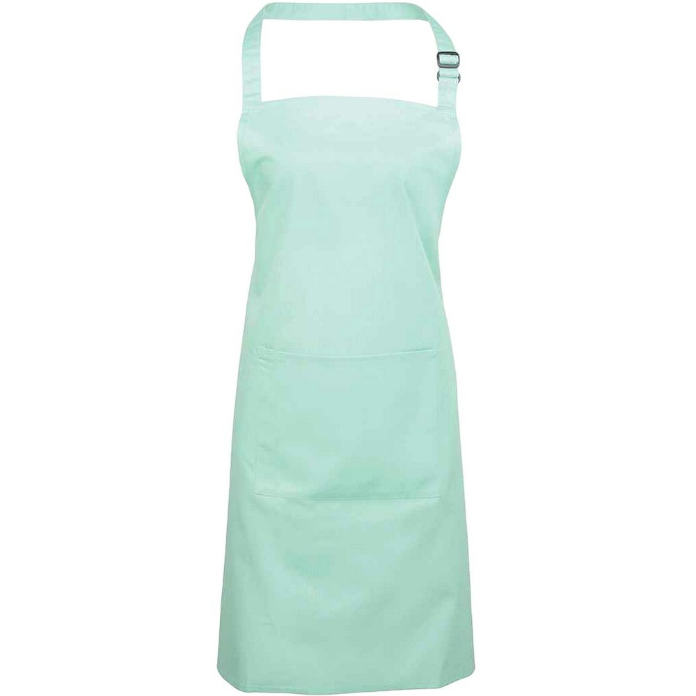 Premier Unisex Adult Colours Pocket Full Apron - Aqua - Image 3
