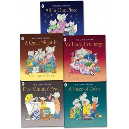 Walker Books Large Family Collection Jill Murphy 5 Books Set Children Illustrated Flats