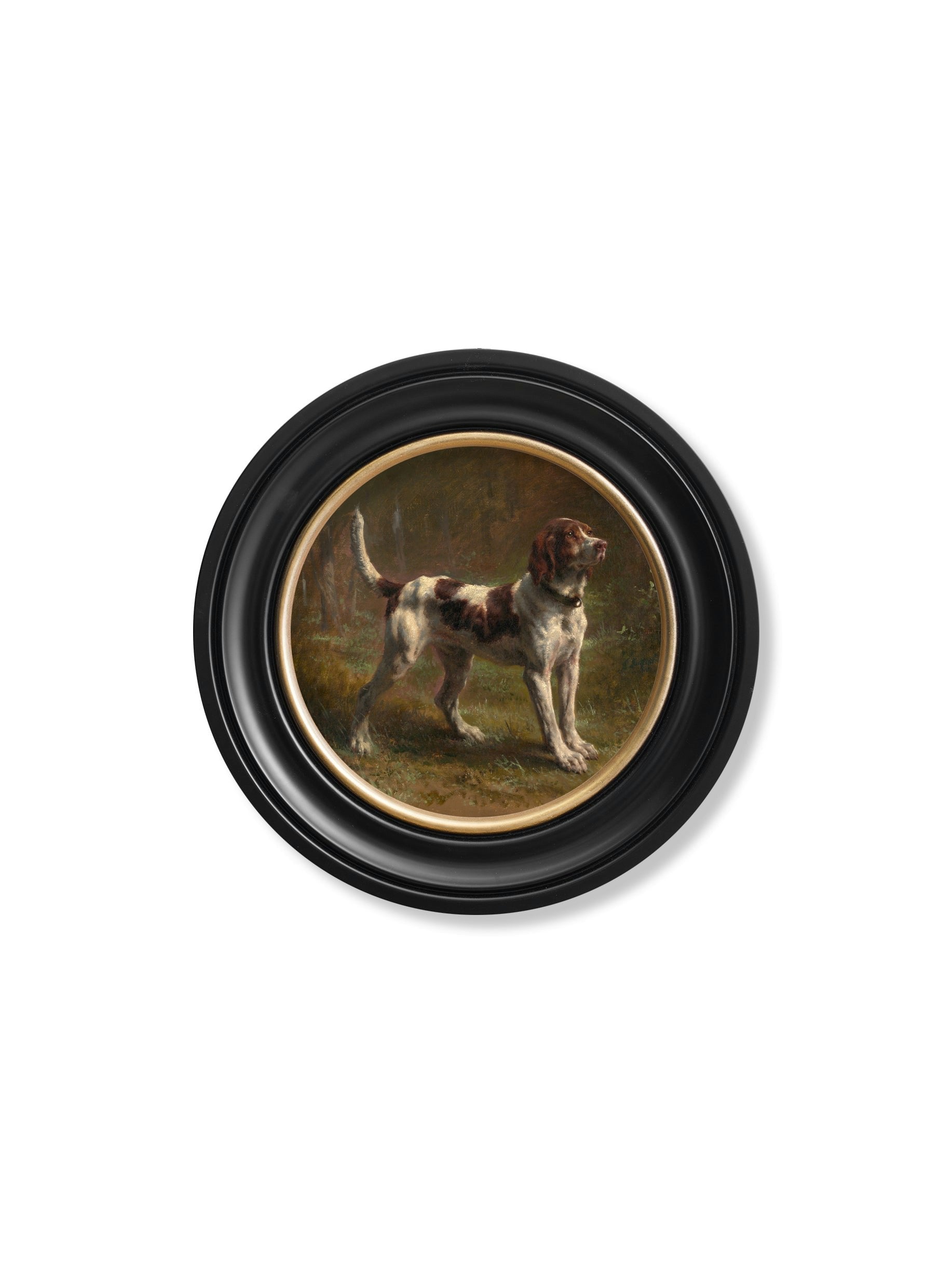 Rackhams C.1856 Beagle Bloodhound - Round Frame - 44 X 44Cm - Oxford Round