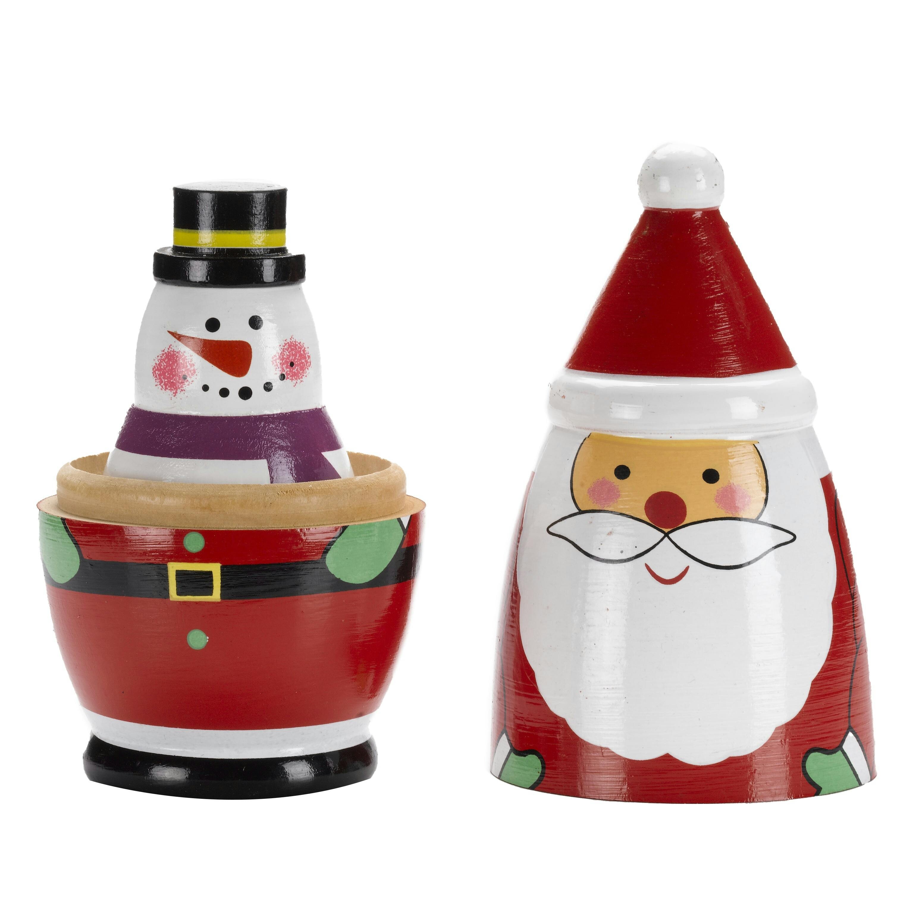 Rackhams Santas Secret 4 In 1 Festive Figurines - One Size