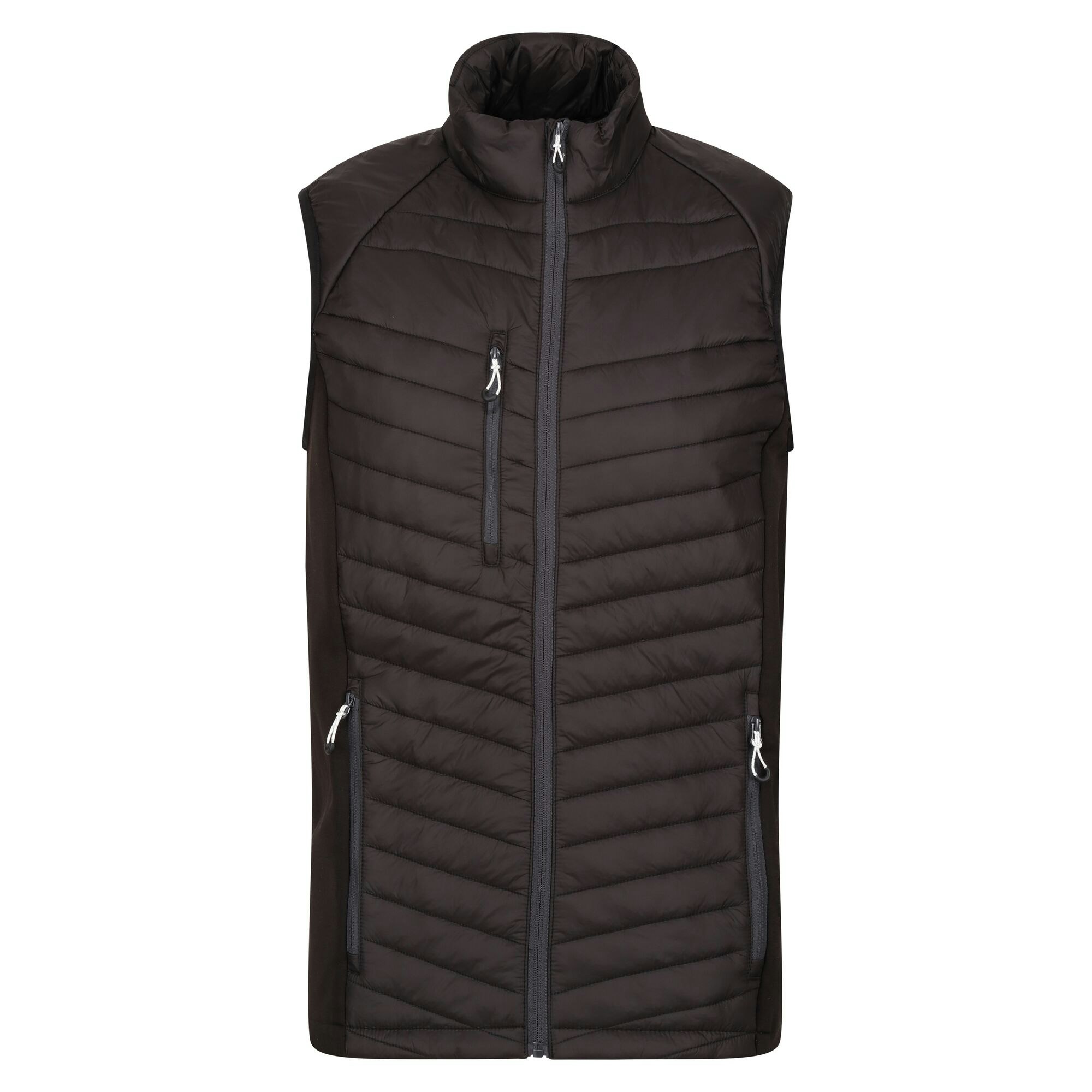 Regatta Men's Black/Grey Professional Quilted Hybrid Gilet - /Seal - Xs - /Seal