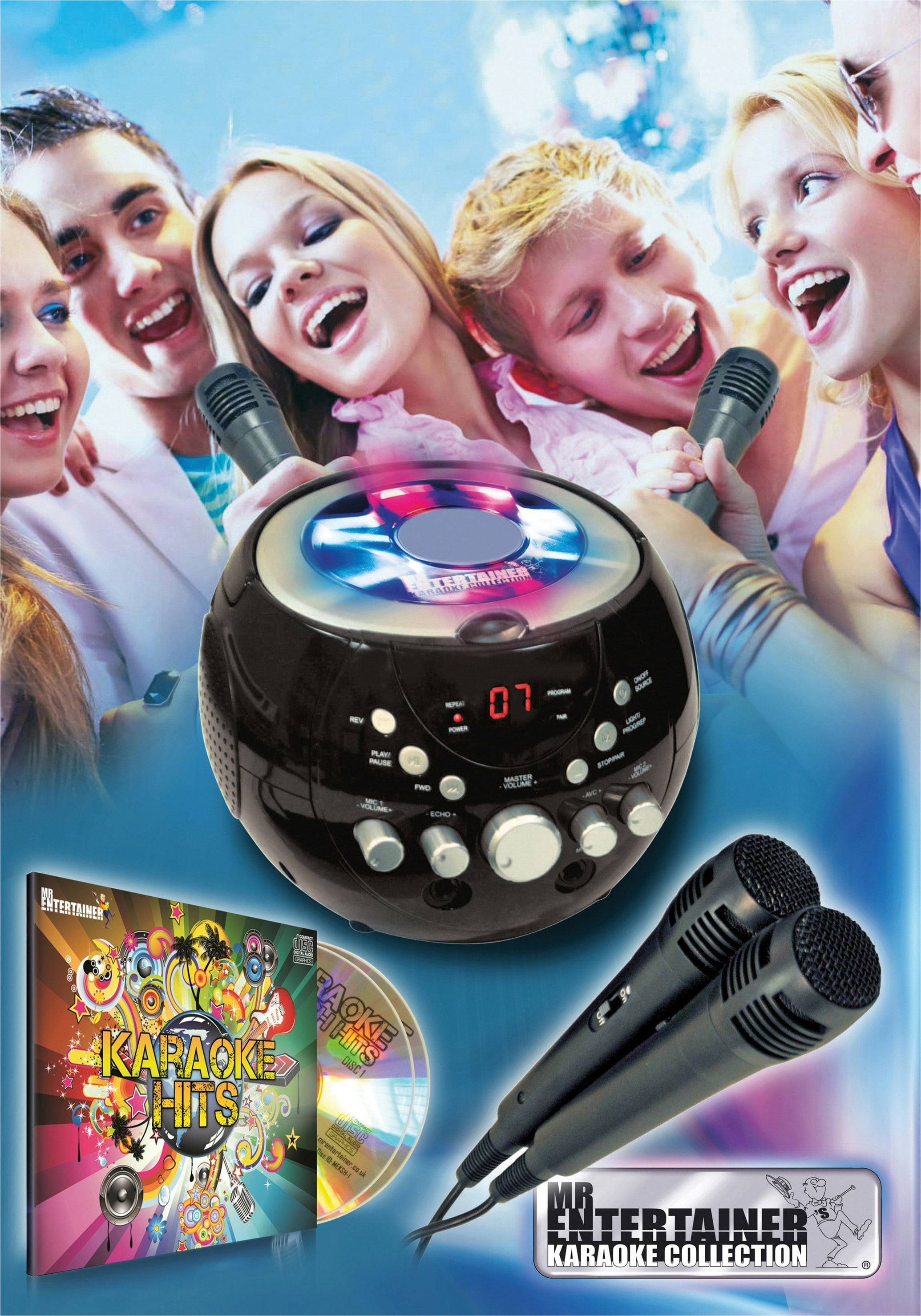 Mr Entertainer Light Karaoke Party Kit With Bt & S