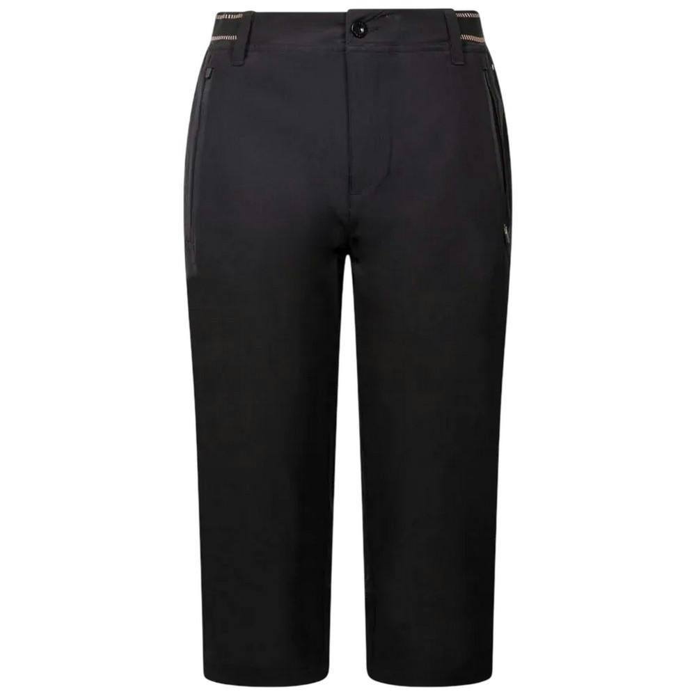 Trespass Women's Black / Grateful 3/4 Shorts - S - 89% Polyamide/11% Elastane