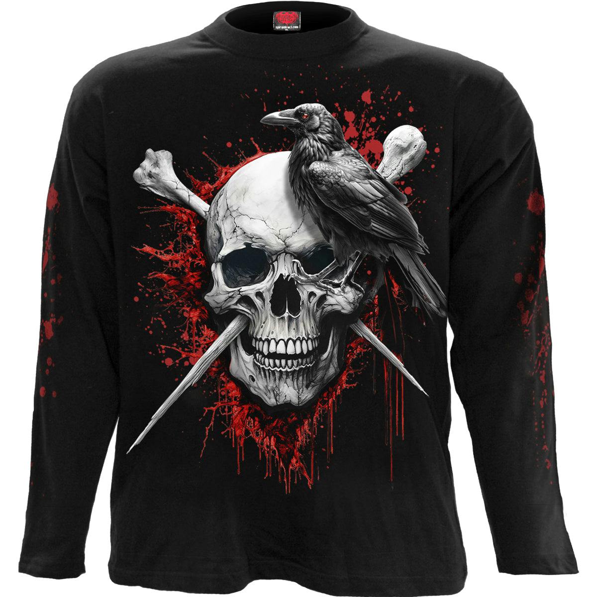 Spiral Direct Black Death Raven - Longsleeve T-Shirt - Xxl