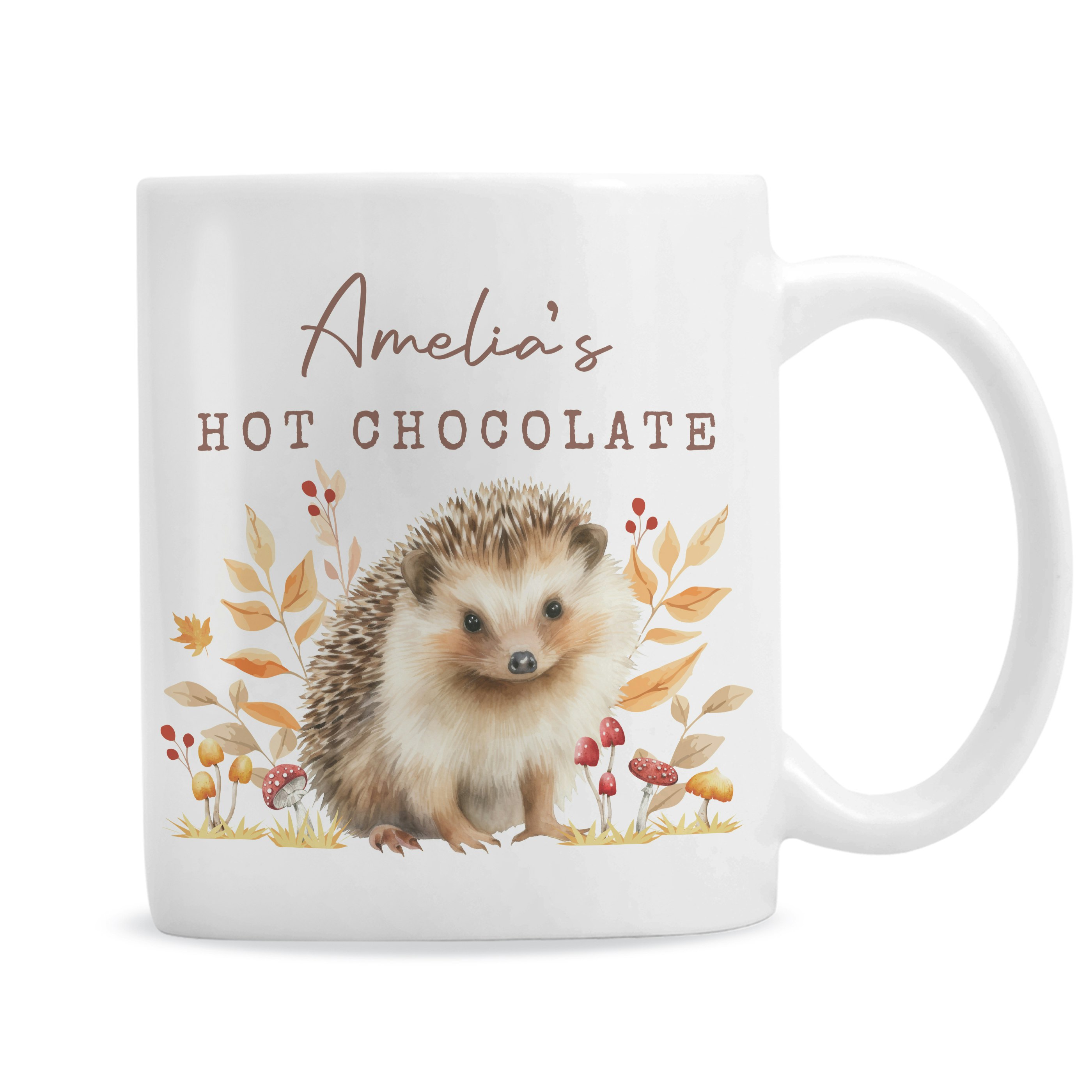 Rackhams Personalised Hedgehog Mug