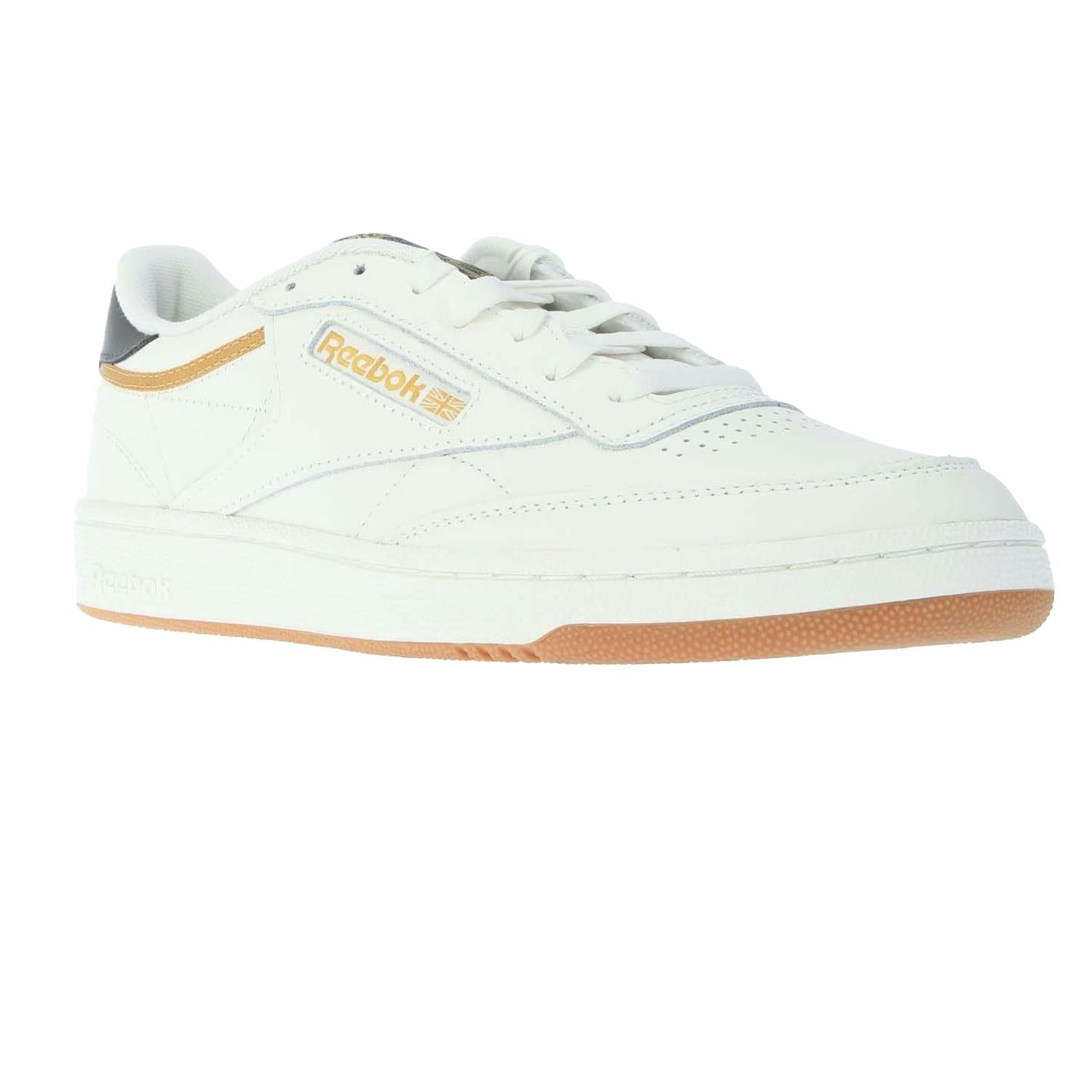 Reebok Men's Club C 85 Leather Trainers - Chalk - 2.5 Uk - Chalk - 100% Mixed
