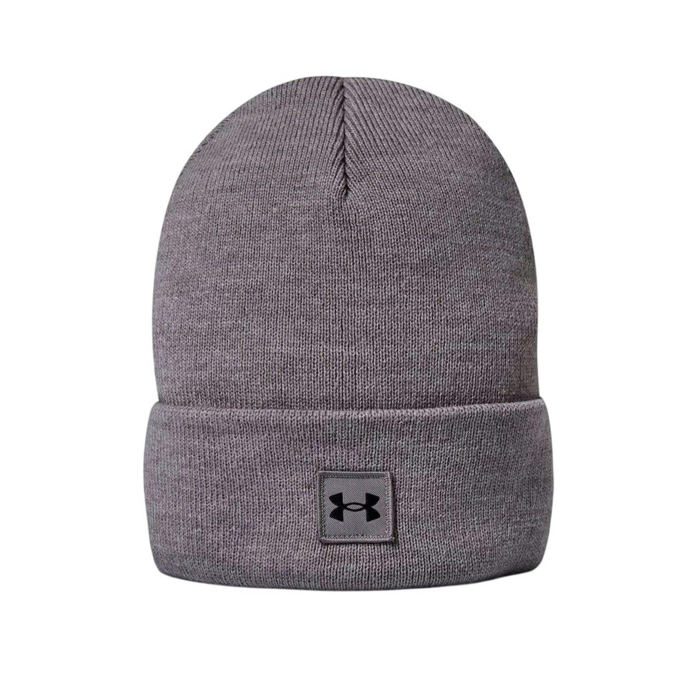 Under Armour Men's Grey Halftime Logo Beanie - One Size - 100% Mixed