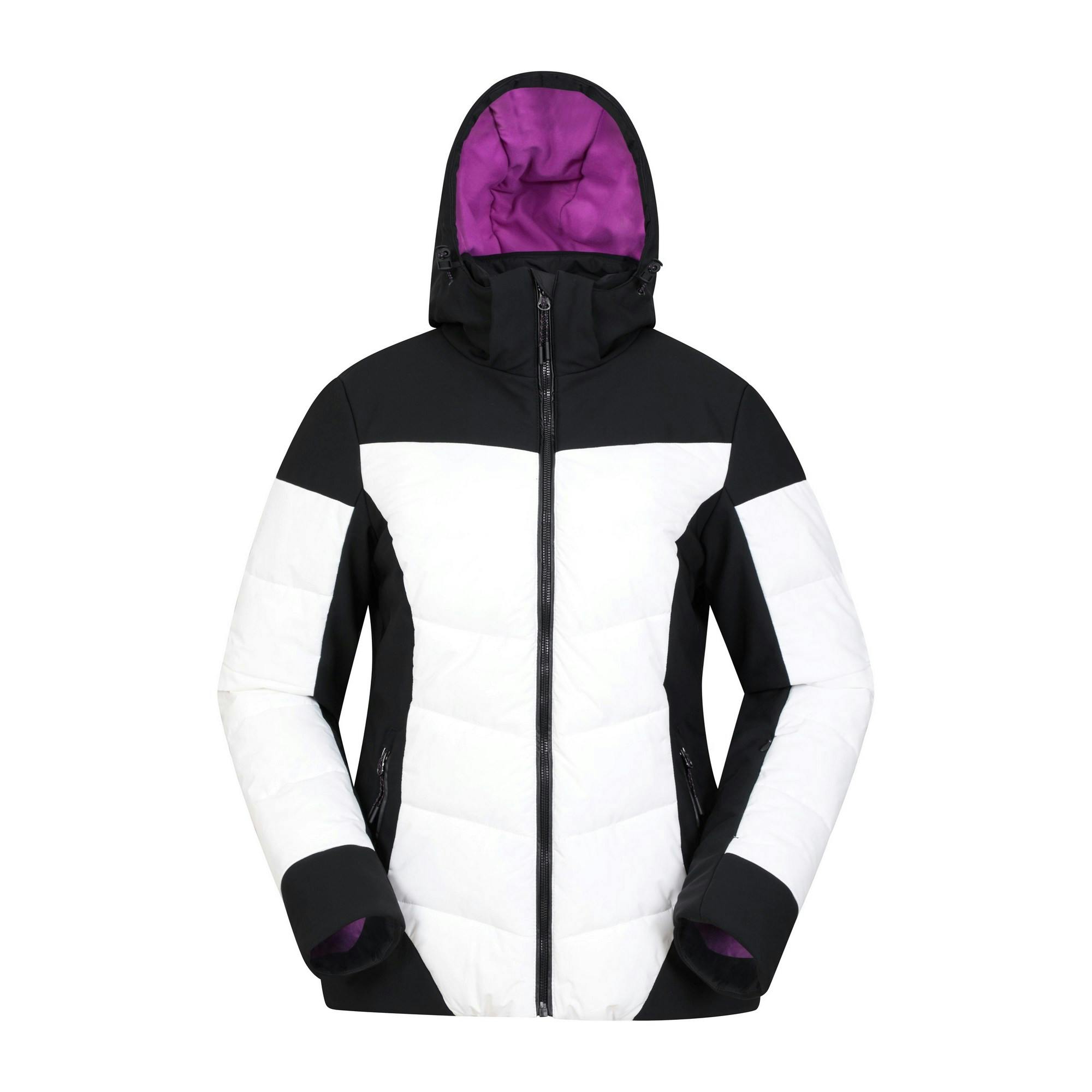 Mountain Warehouse Women's Black Resort Recco Padded Ski Jacket - 18 Uk - 78% Polyamide/22% Elastane