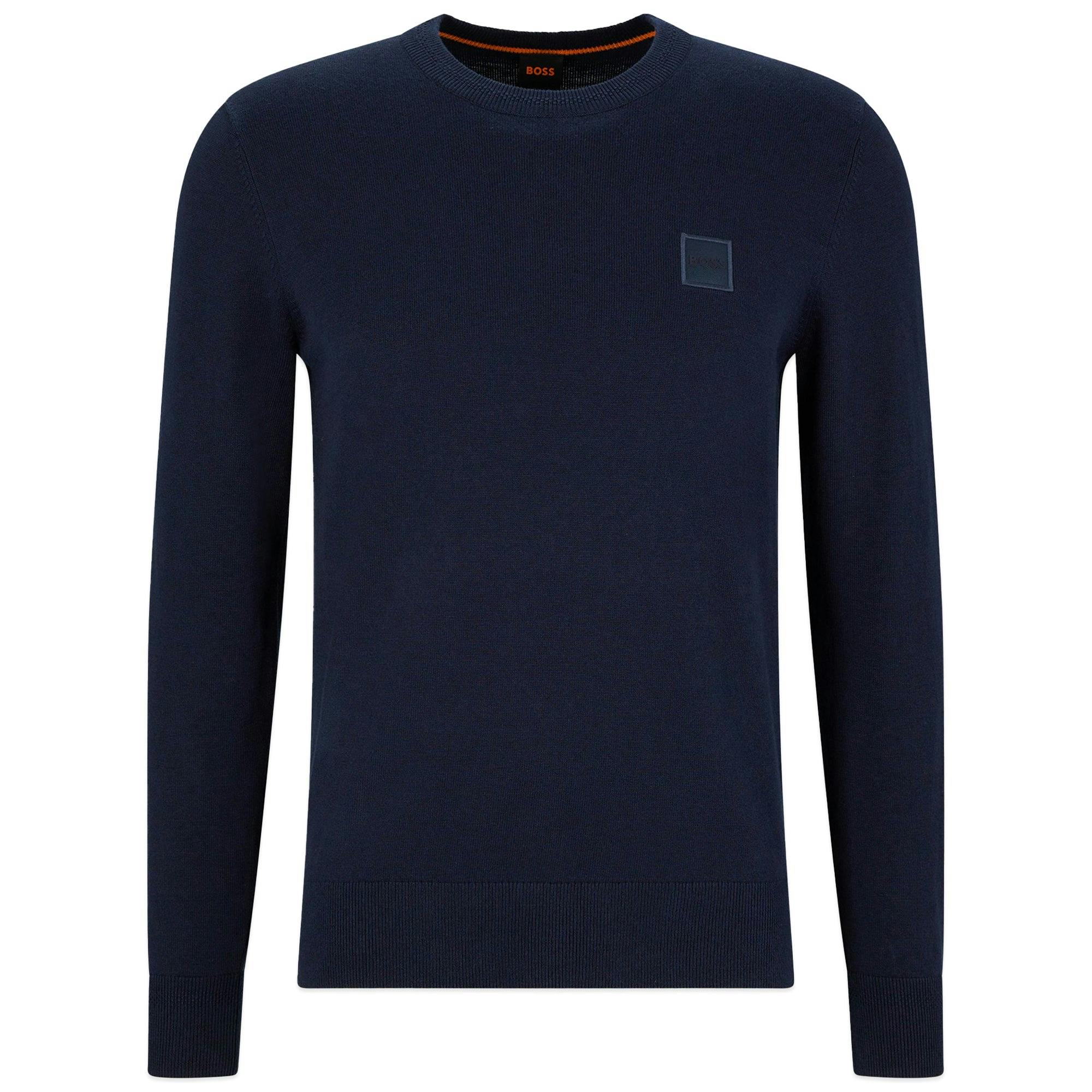 Boss Orange Kanovano Crew Knit - Navy - Small