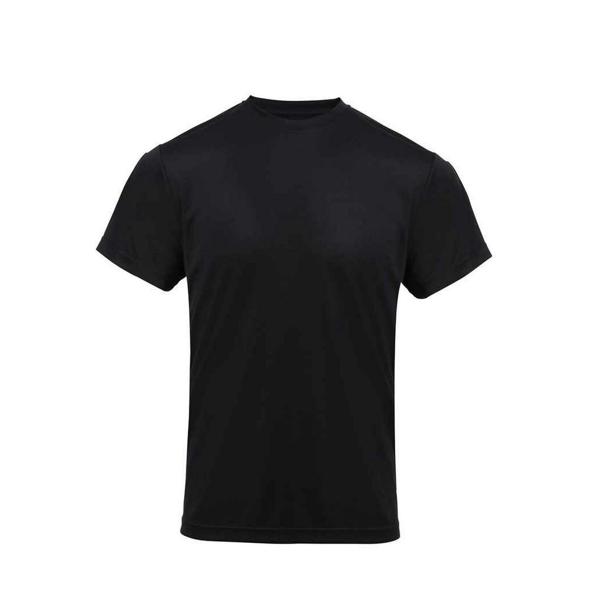 Premier Men's Black Coolchecker Chef T-Shirt In | Size: 5XL - Image 2
