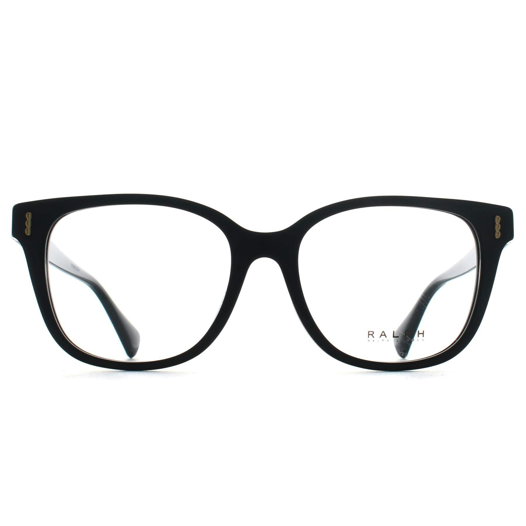 Ralph Lauren Black Ra7196u 5001 Woman Optical Frames Acetate Transparent Squared Normal - Image 4