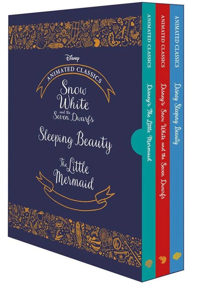 Lily Murray Unisex White Disney Animated Classics Slipcase: Sleeping Beauty Little Mermaid &Snow & The Seven Dwarfs) - Image 9
