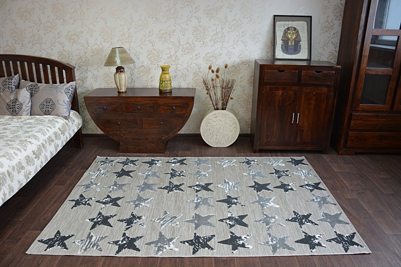 Rackhams Black Lisboa Rug - 80Cm X 150Cm