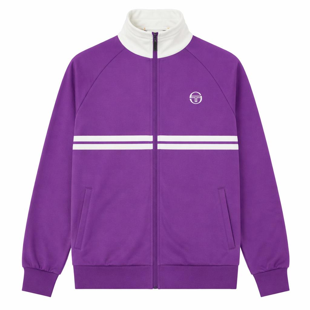 Sergio Tacchini Dallas Track Top Jacket Pansy/Gardenia - M