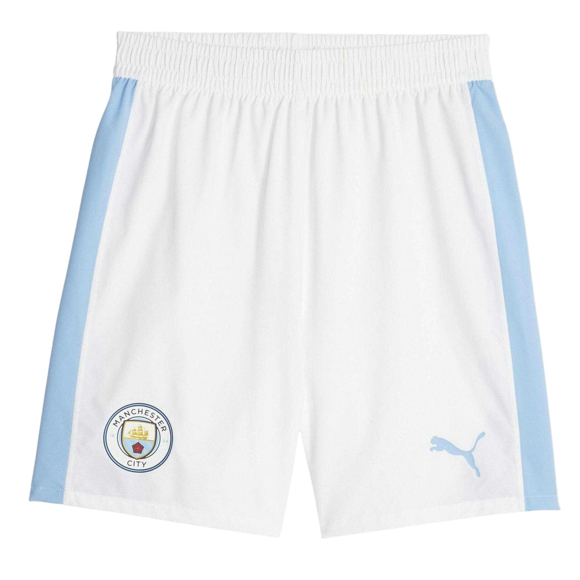 Puma Men's White Cb Promo Manchester City Fc Football Shorts - Xl - 100% Polyester