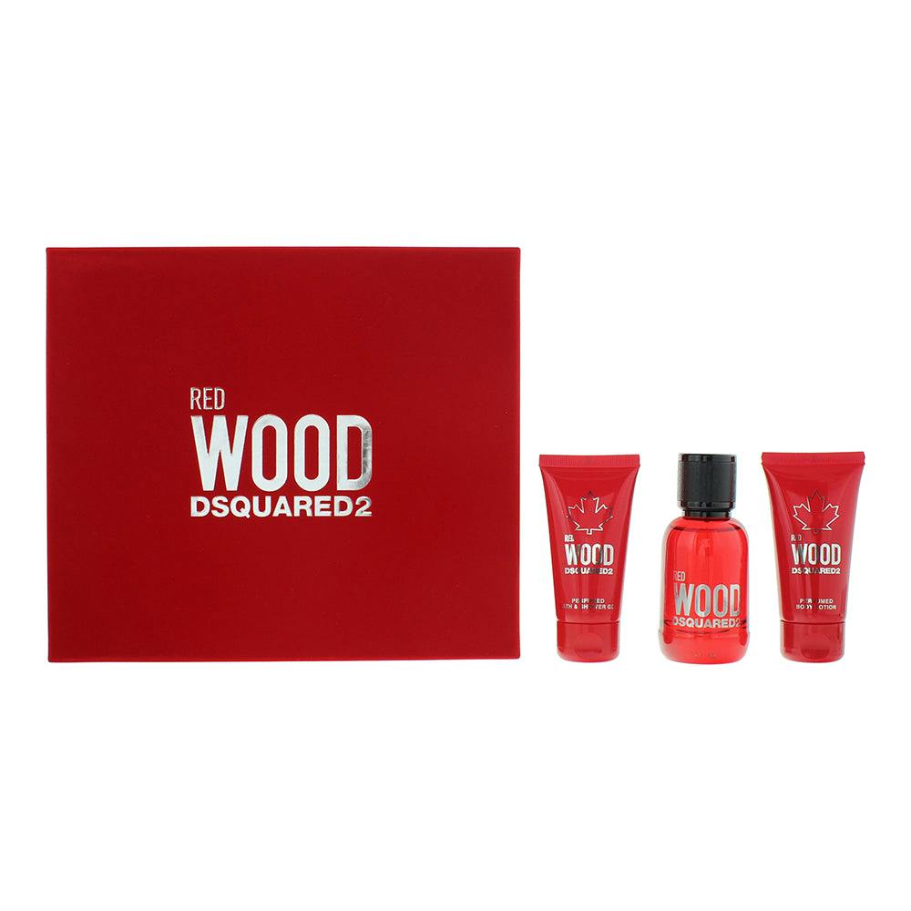 Dsquared2 Women's Red Wood 3 Piece Gift Set: Eau De Toilette 50Ml