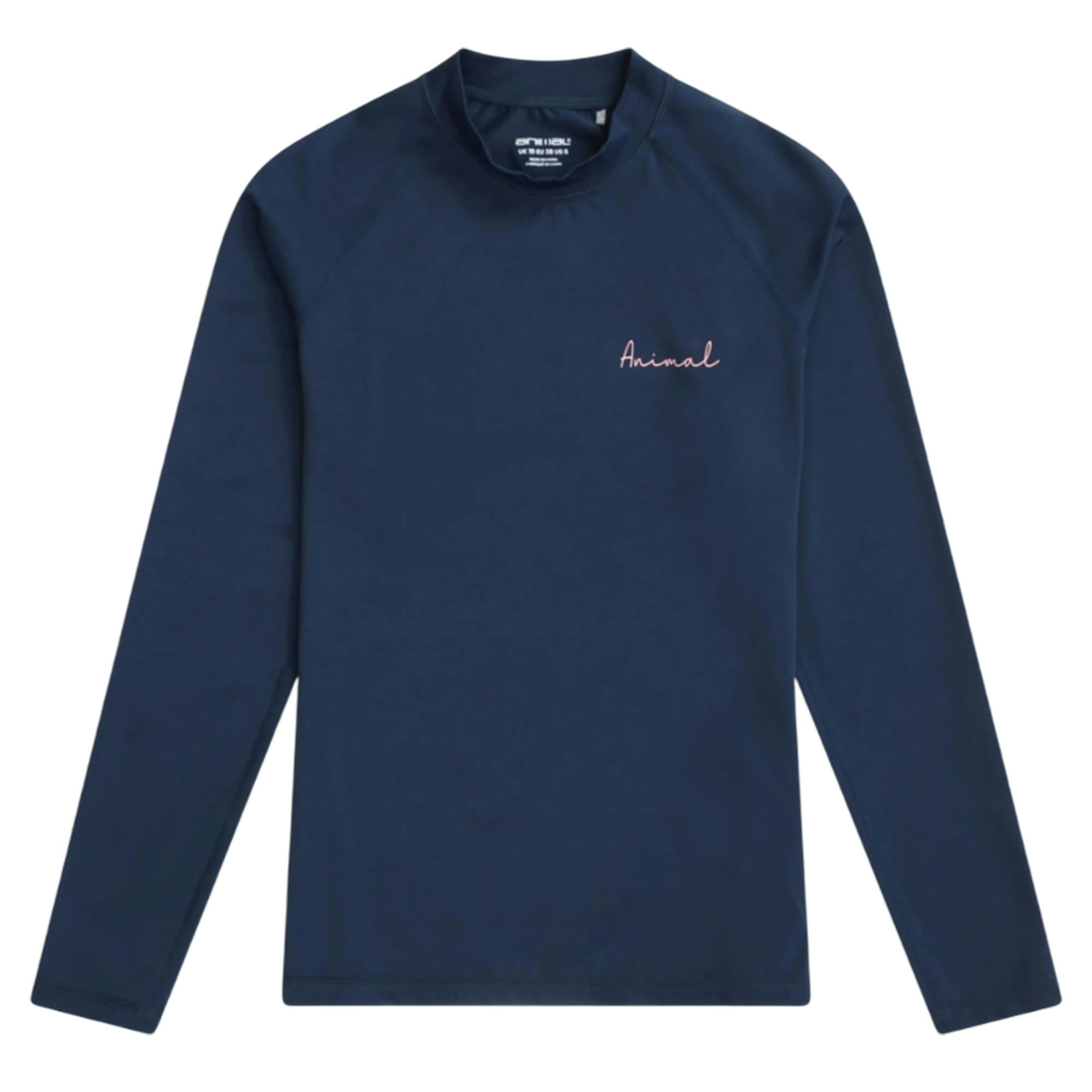 Animal Women's Dark/Blue Lillie Long-Sleeved Rash Top - 6 Uk