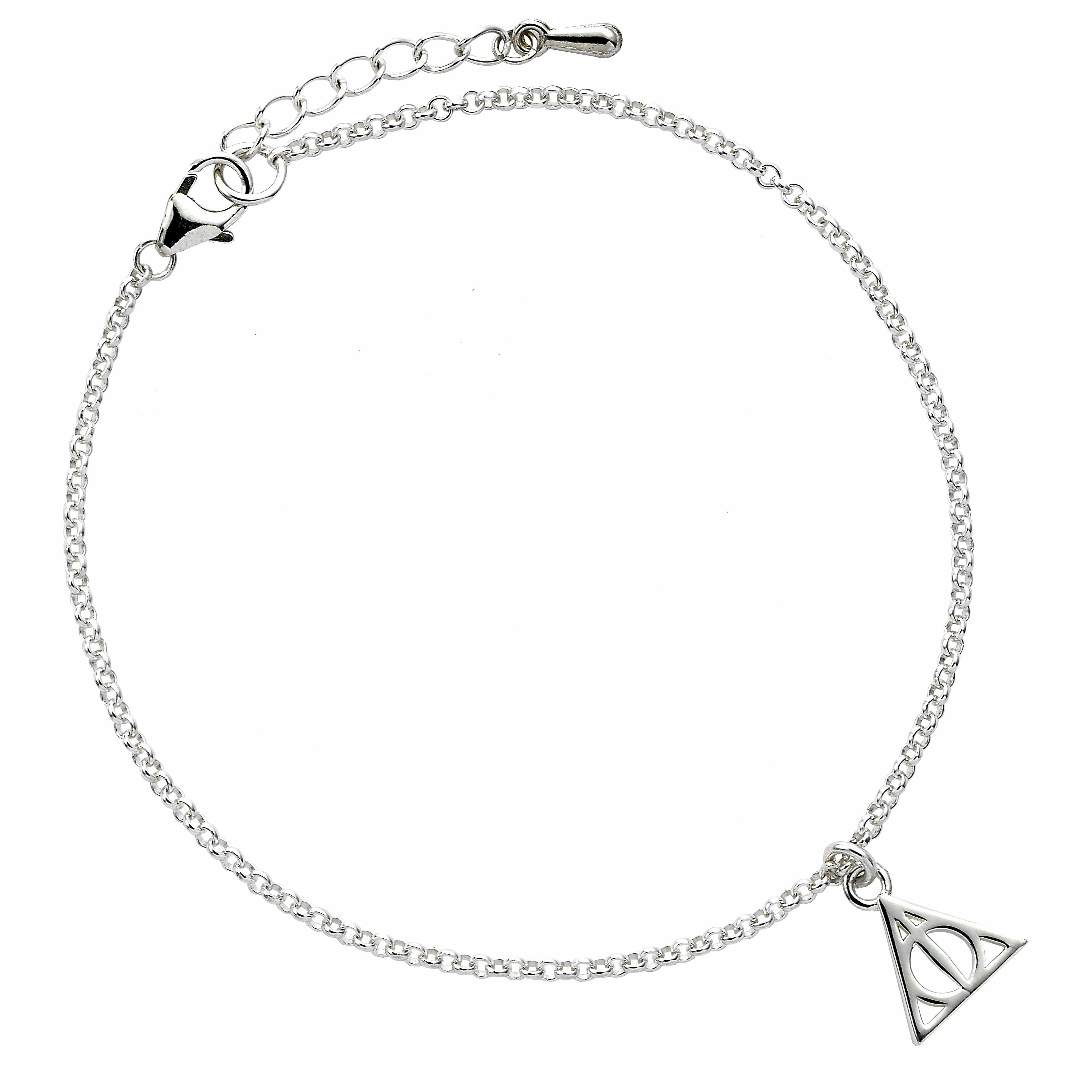 The Carat Shop Silver Harry Potter Sterling Deathly Hallows Charm Bracelet