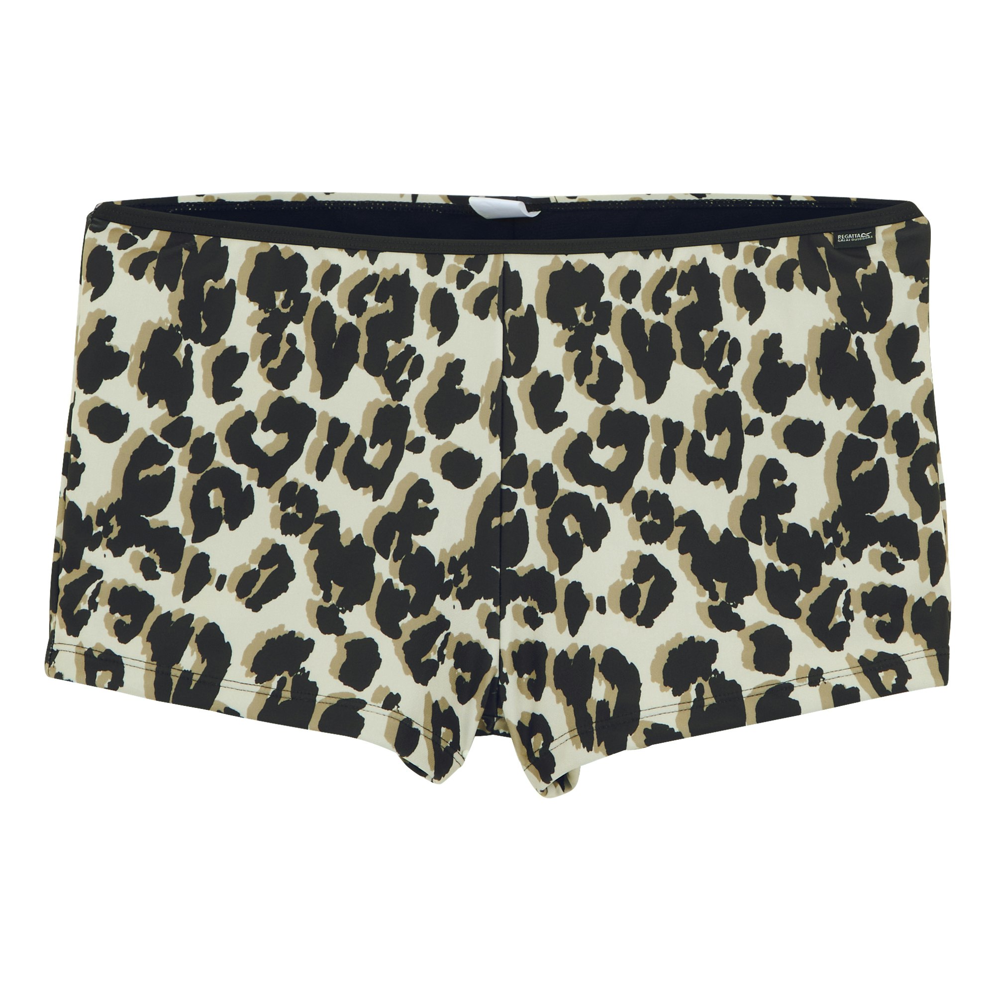 Regatta Women's Black / Aceana Leopard Print Bikini Bottoms - Natural/ - Natural Size 18 Uk