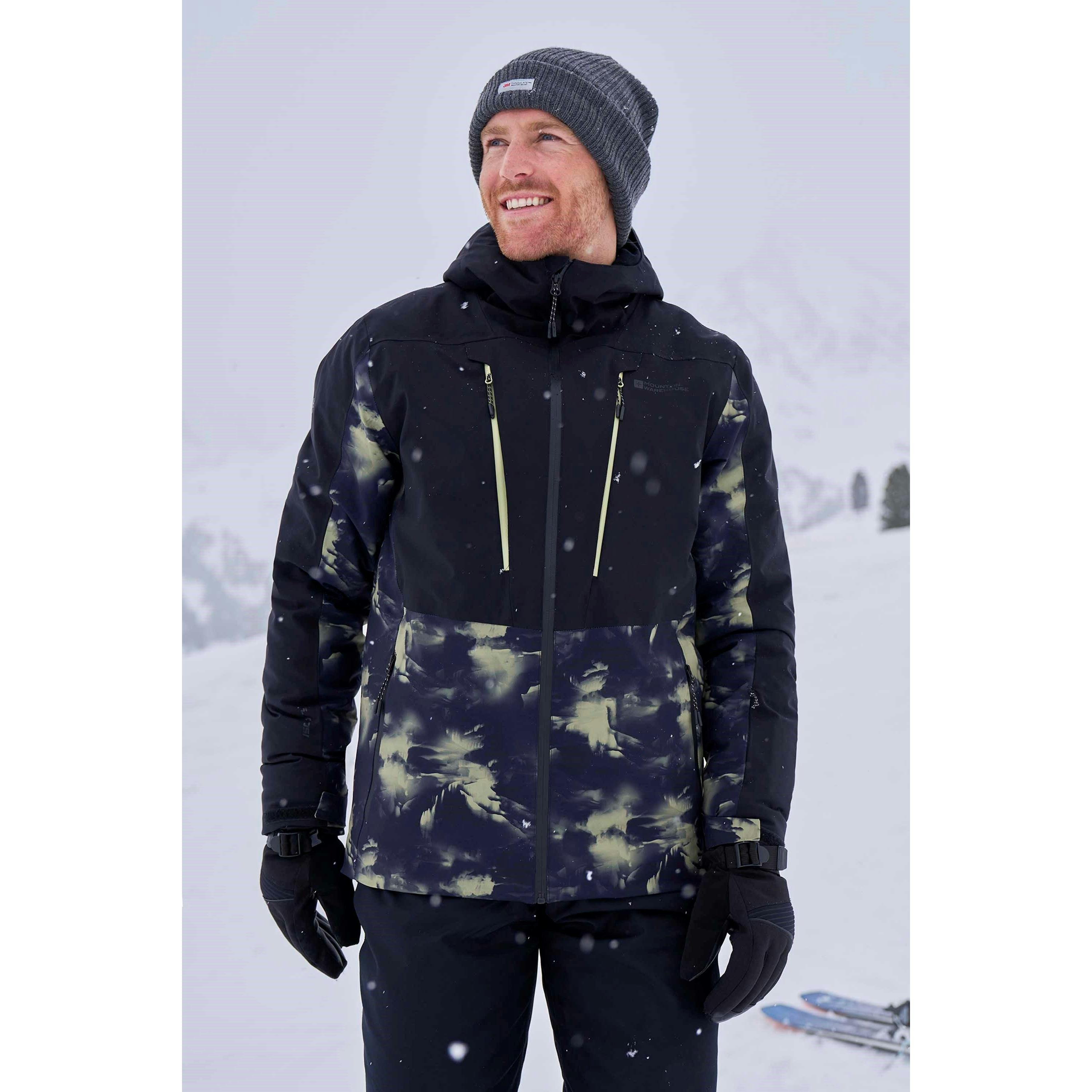 Mountain Warehouse Men's Green Infinite Extreme Waterproof Ski Jacket - Khaki - Xs - Khaki - 100% Polyester