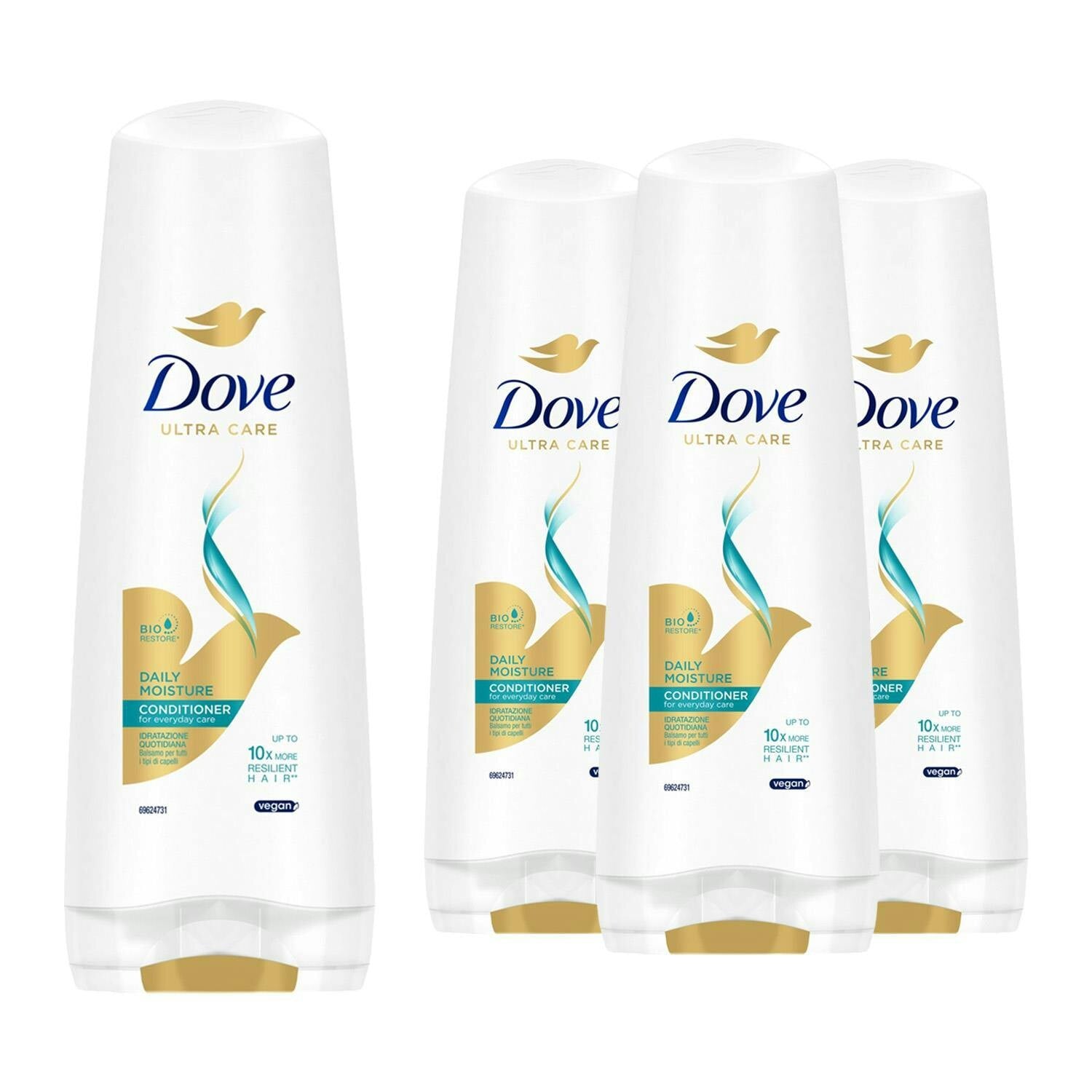 Dove Ultra Care Conditioner - Daily Moisture 4X350ml Bio Restore Technology - Image 2