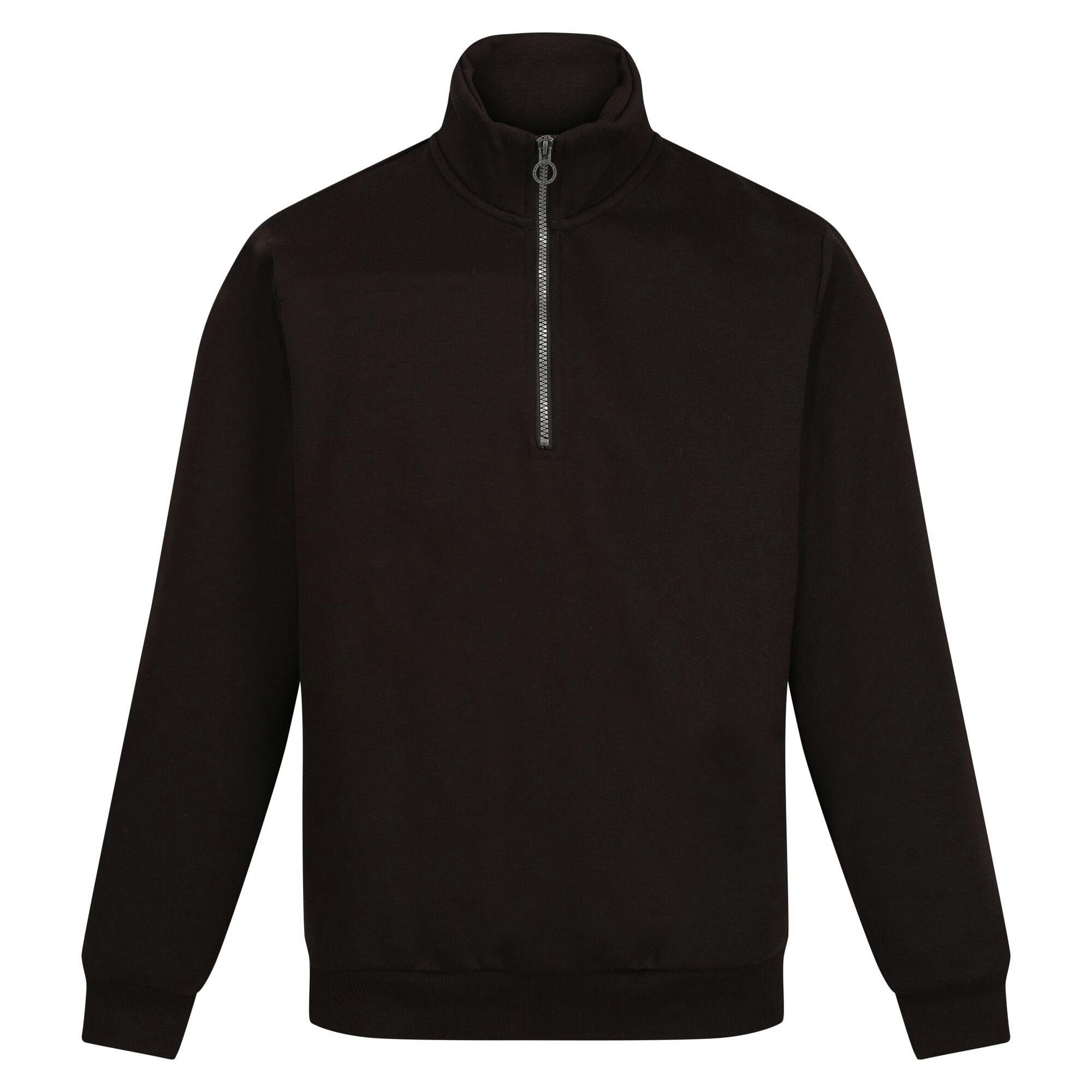 Regatta Men's Black Professional Quarter Zip Sweatshirt - Xxl - 65% Polyester/35% Cotton