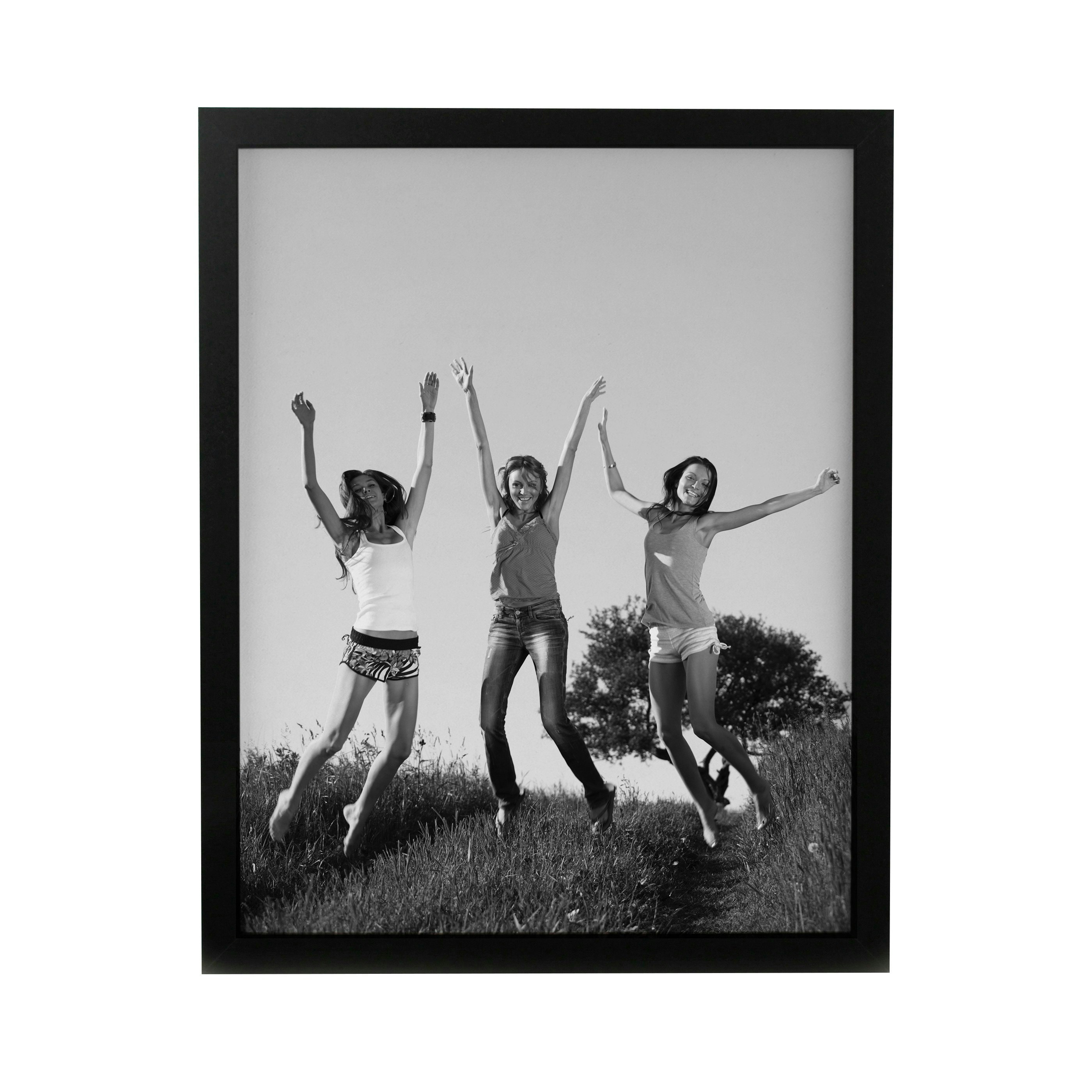 Rackhams Black Personalised Photo Upload Poster Frame