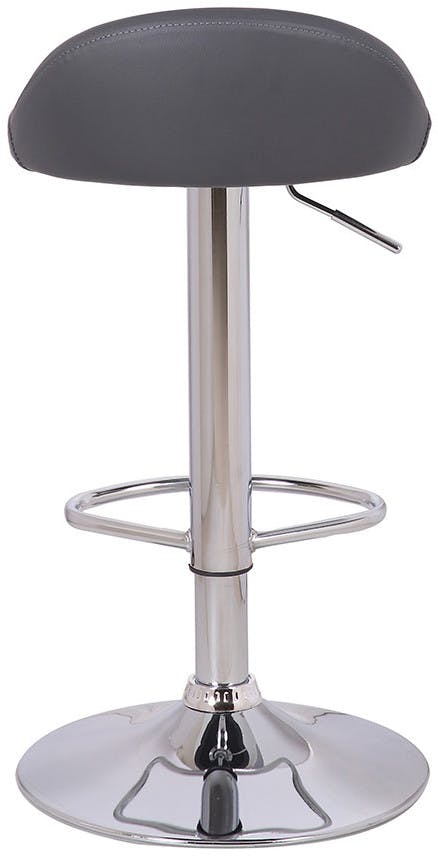 Lamboro Black Sorrento Deluxe, Footrest, Kitchen Bar Stool, Height Adjustable Swivel Gas Lift, Home Bar & Breakfast Faux-Leather Barstool,