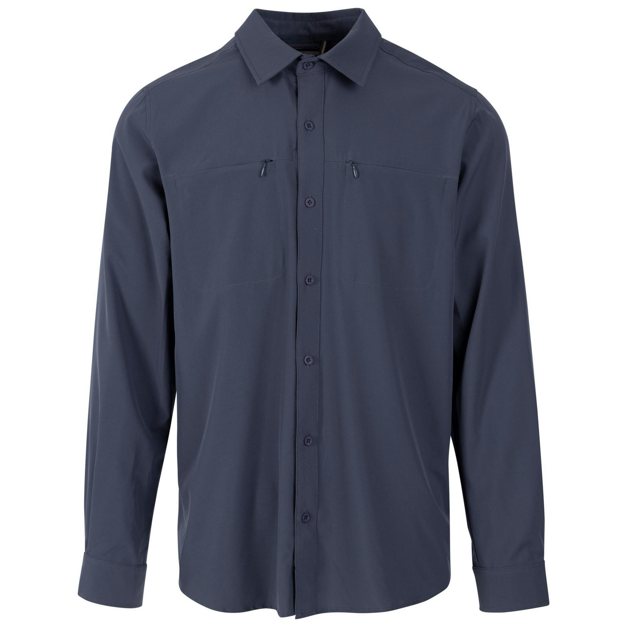 Trespass Men's Cargan Shirt - Flint - Xl - Flint - 90% Polyester/10% Elastane