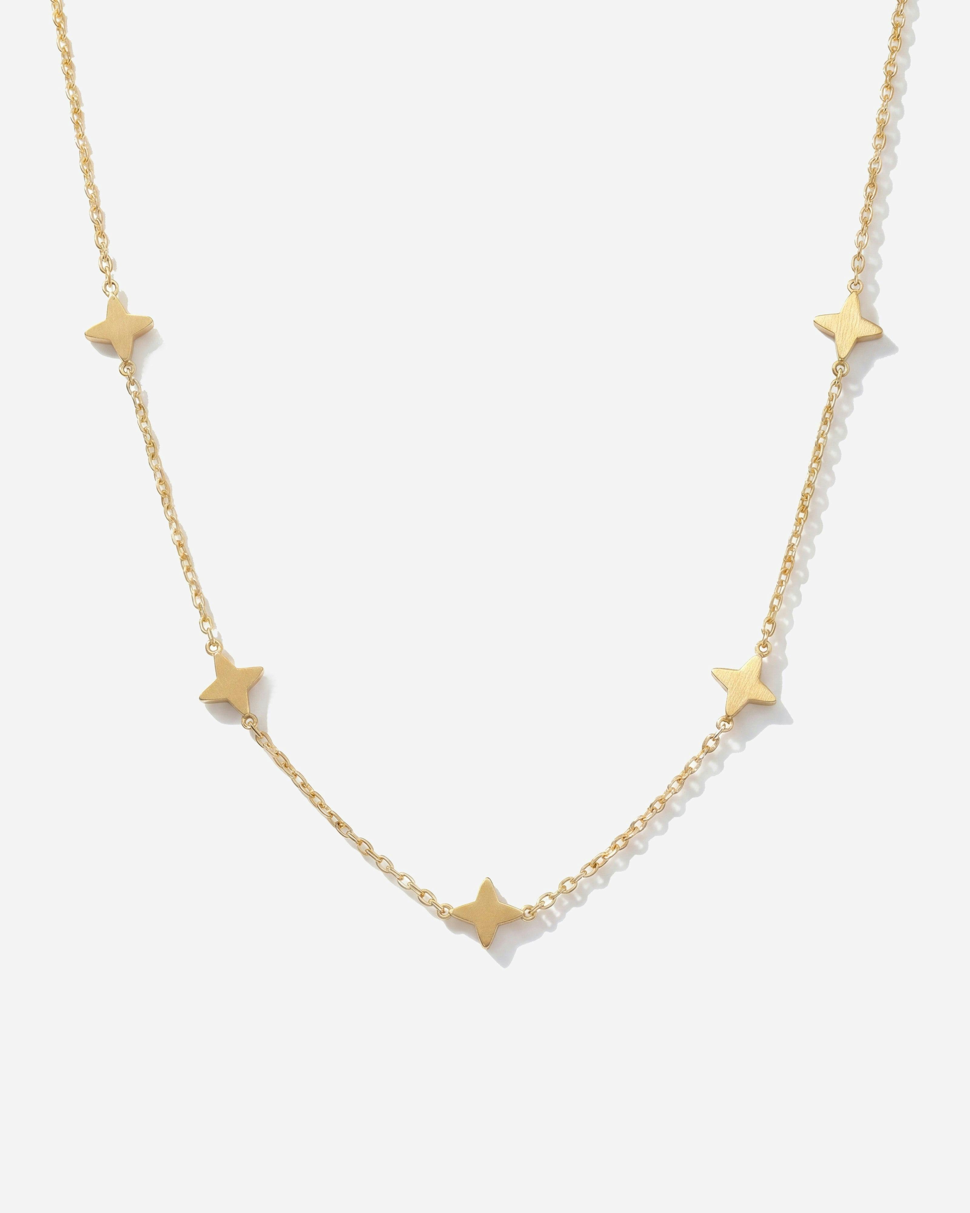 Elk & Bloom Gold 14K Lucky Clover Choker Necklace - No Thank You