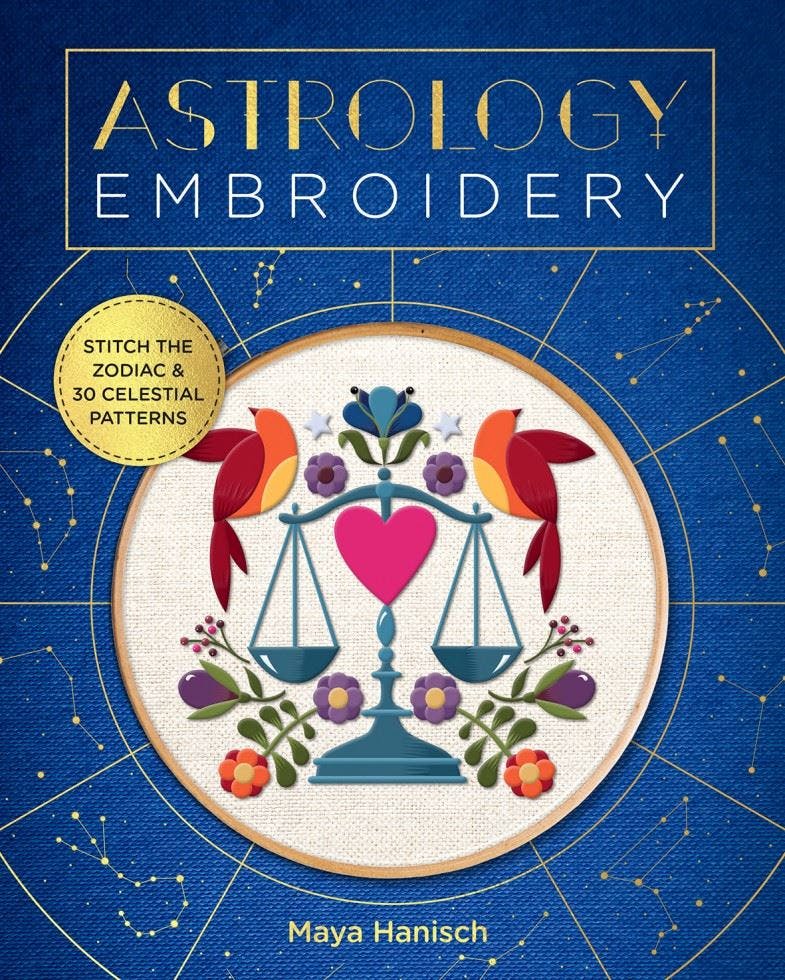 Becker&Mayer! Books Isbn Astrology Embroidery: Stitch The Zodiac And 30 Celestial Patterns - Image 3