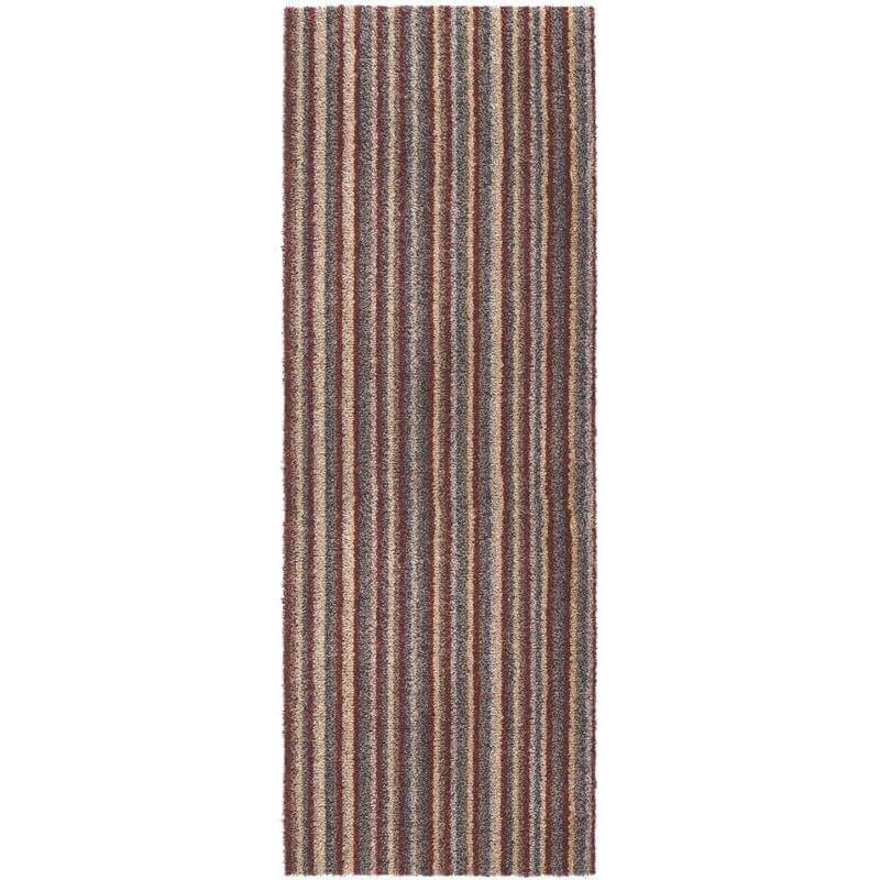Rackhams Washable Mat – Striped Design In Multicolour - 50X150 Cm