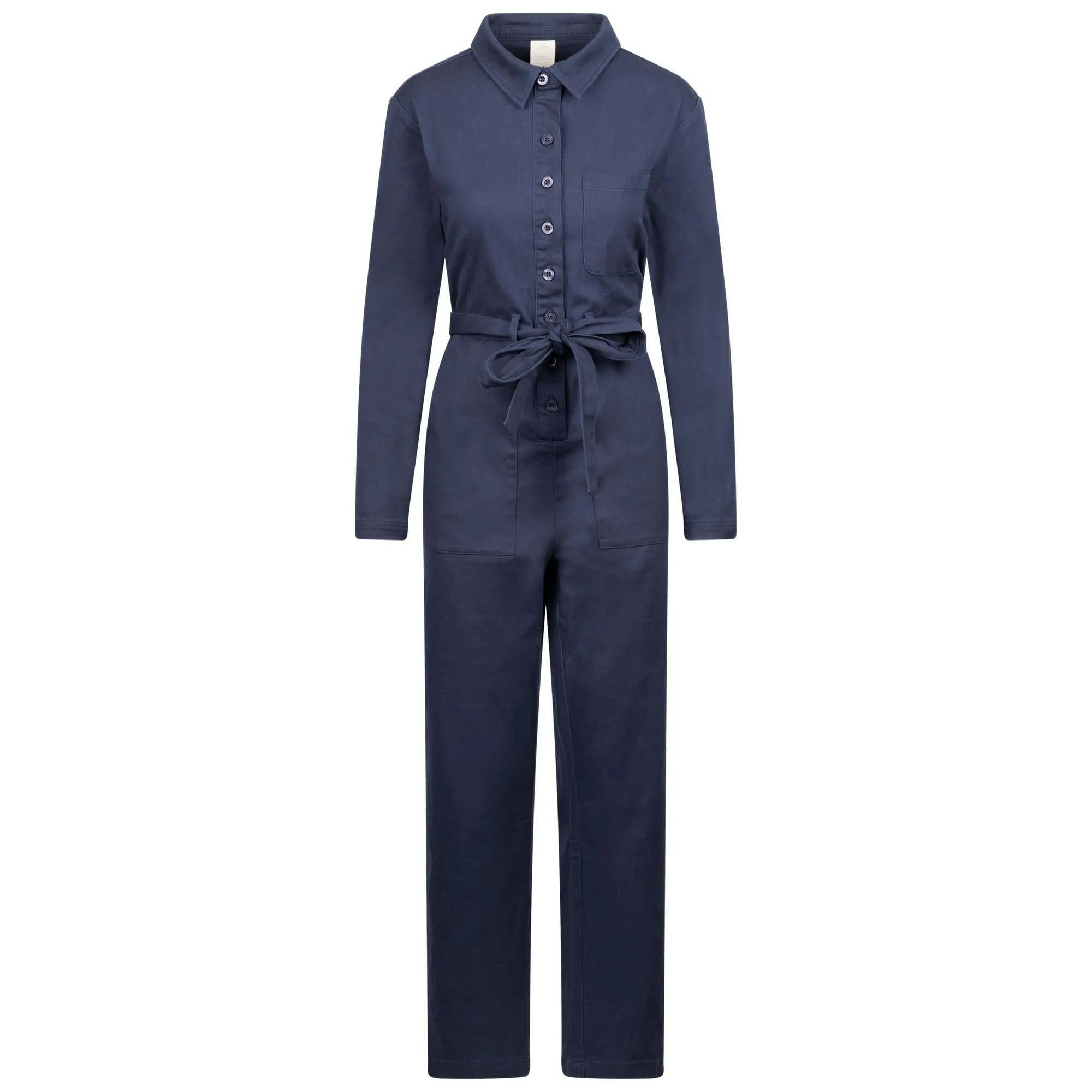 Trespass Women's Mira Jumpsuit - Navy - Navy - Xxs - 98% Cotton/2% Elastane