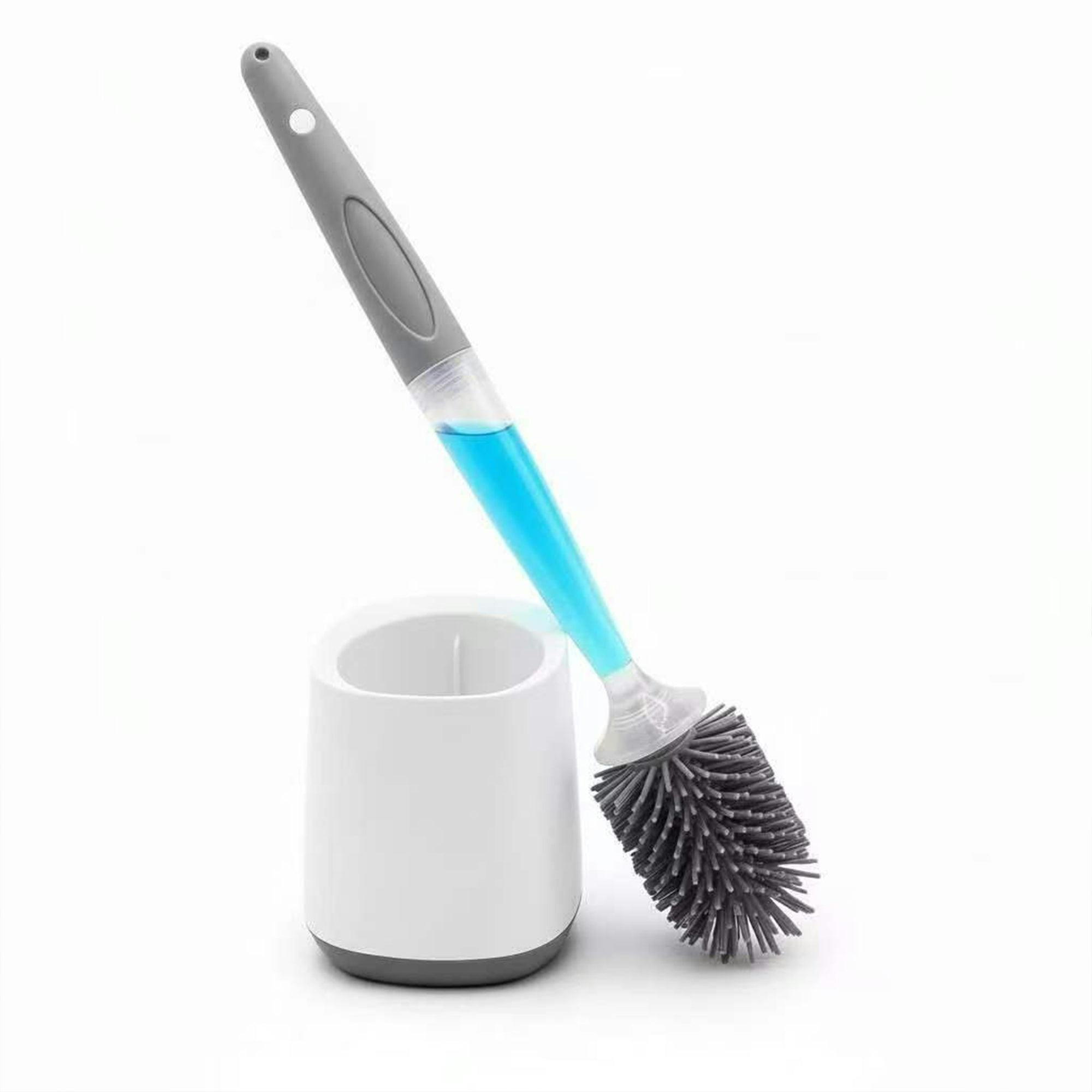 Rackhams Toilet Brush With Bleach Dispensing Handel