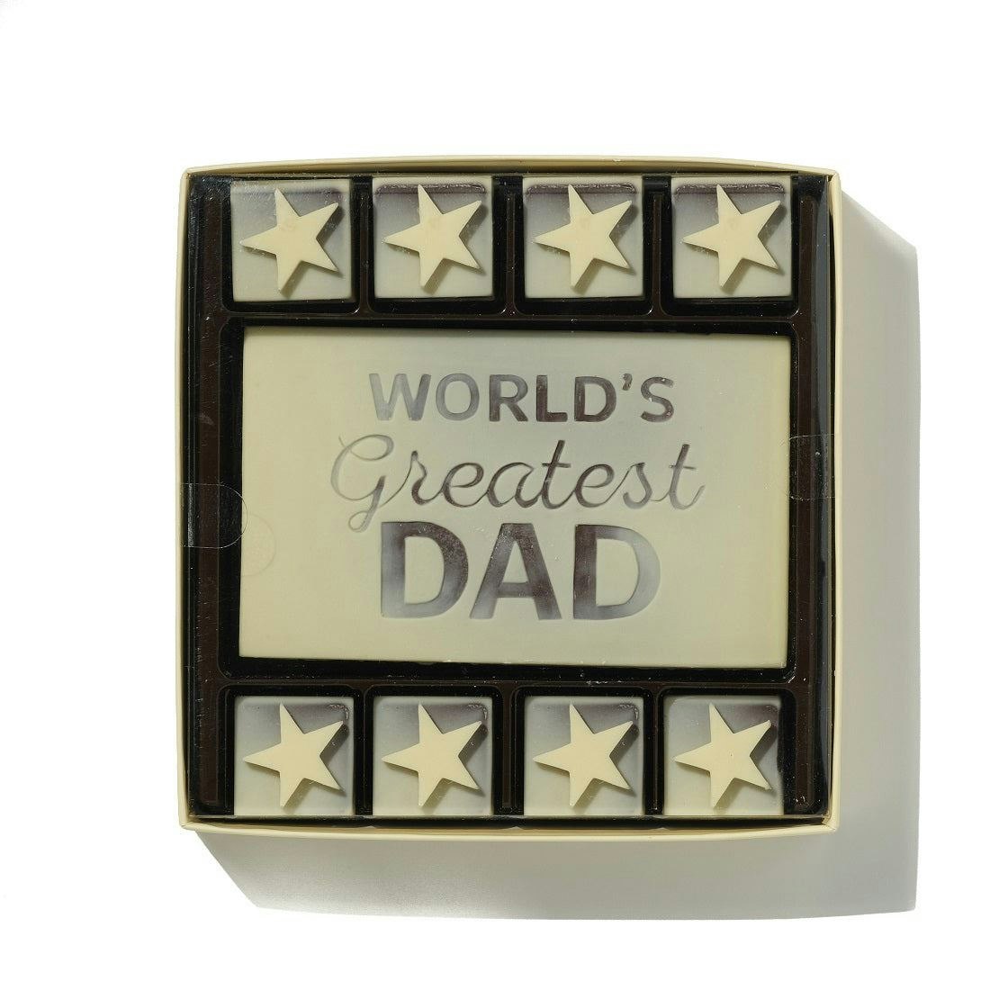 Choc On Choc Dark/White World's Greatest Dad Chocolate Gift Box