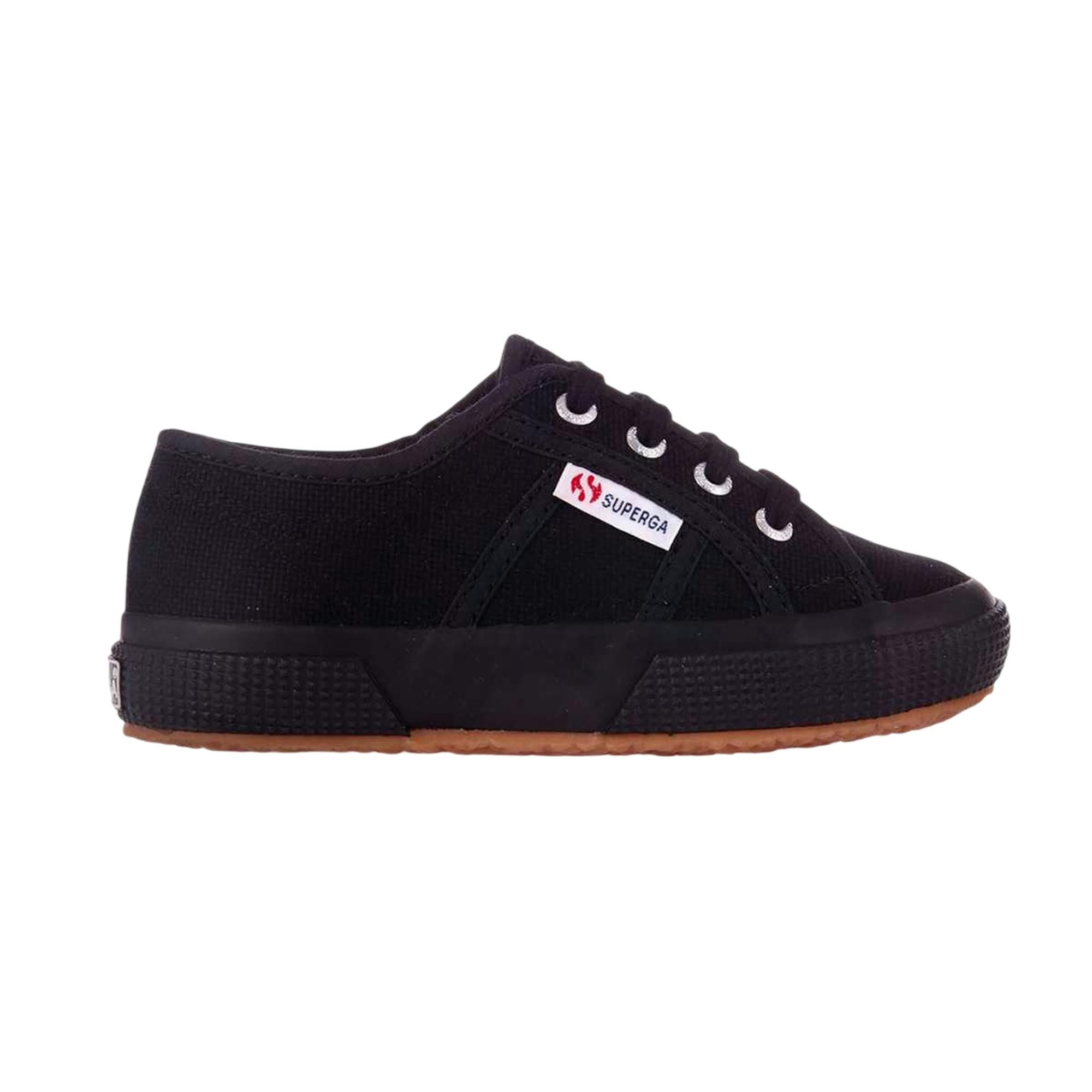 Superga Black Childrens/Kids 2750 Jcot Leather Trainers - Full - 11.5 Uk Child - Full - 100% Mixed